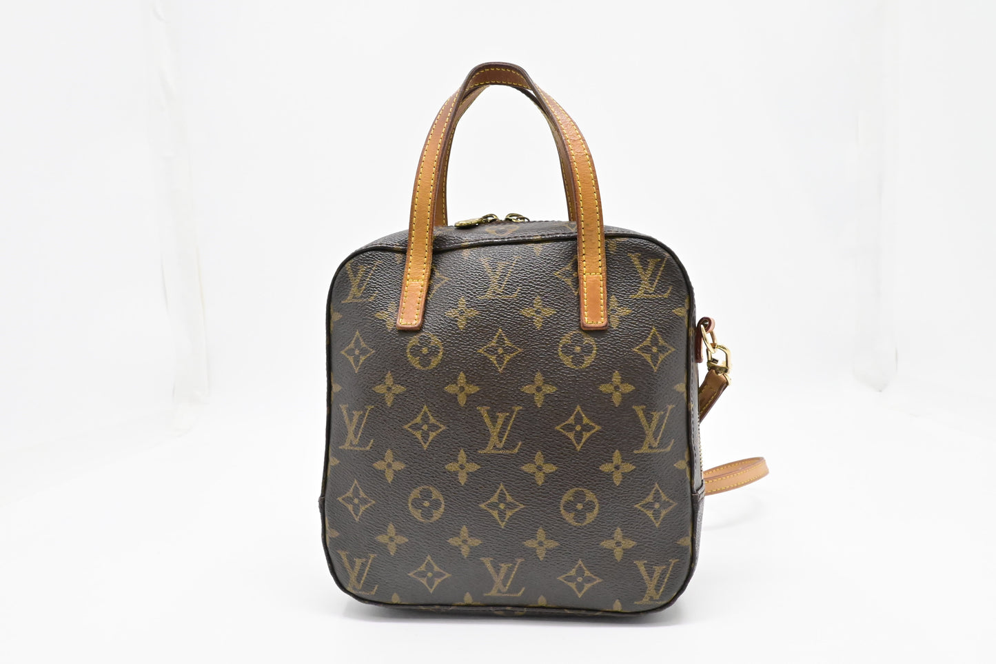 Louis Vuitton Spontini Monogram Canvas Handbag Canvas 2