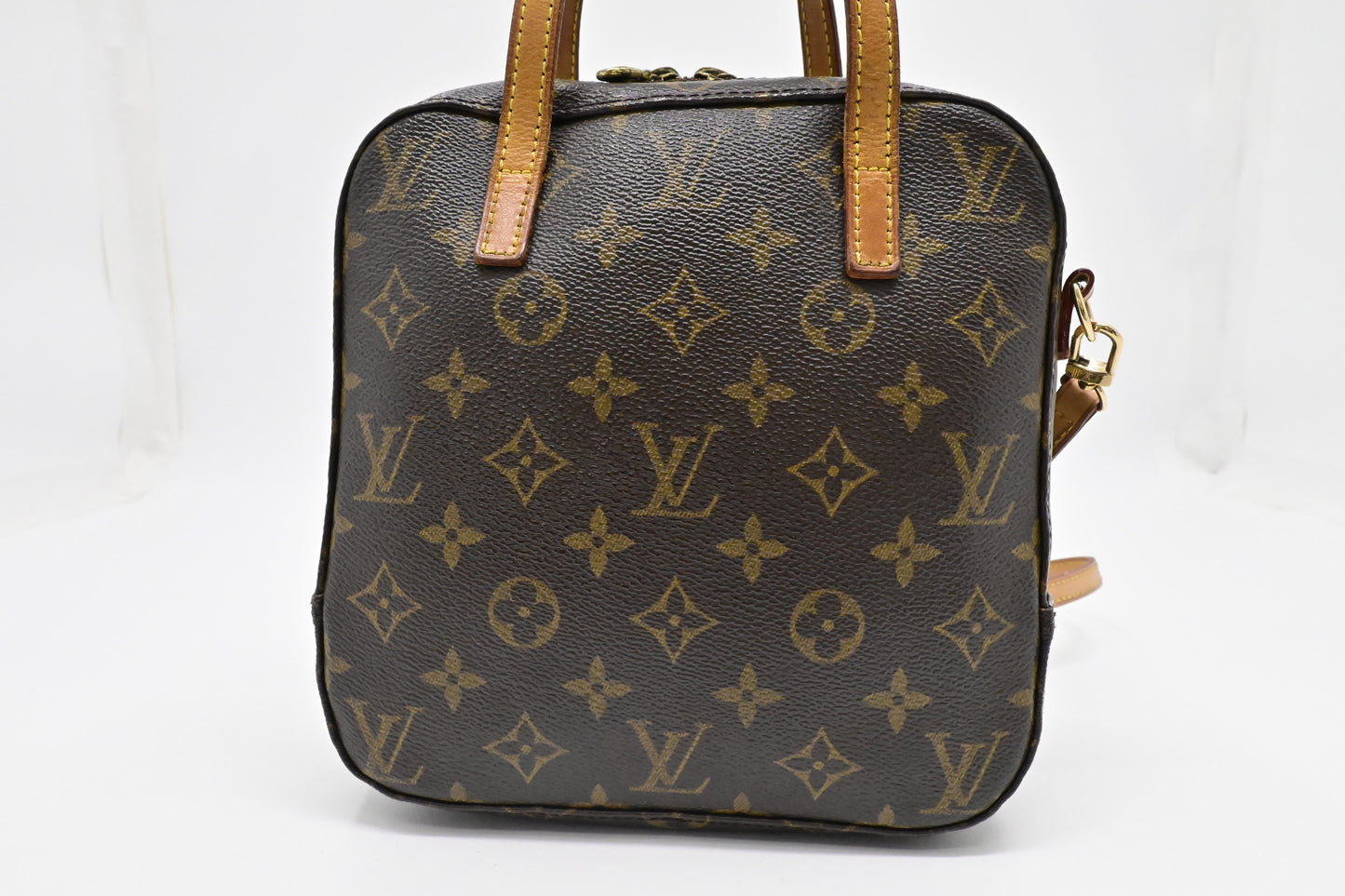 Louis Vuitton Spontini Monogram Canvas Handbag Canvas 2