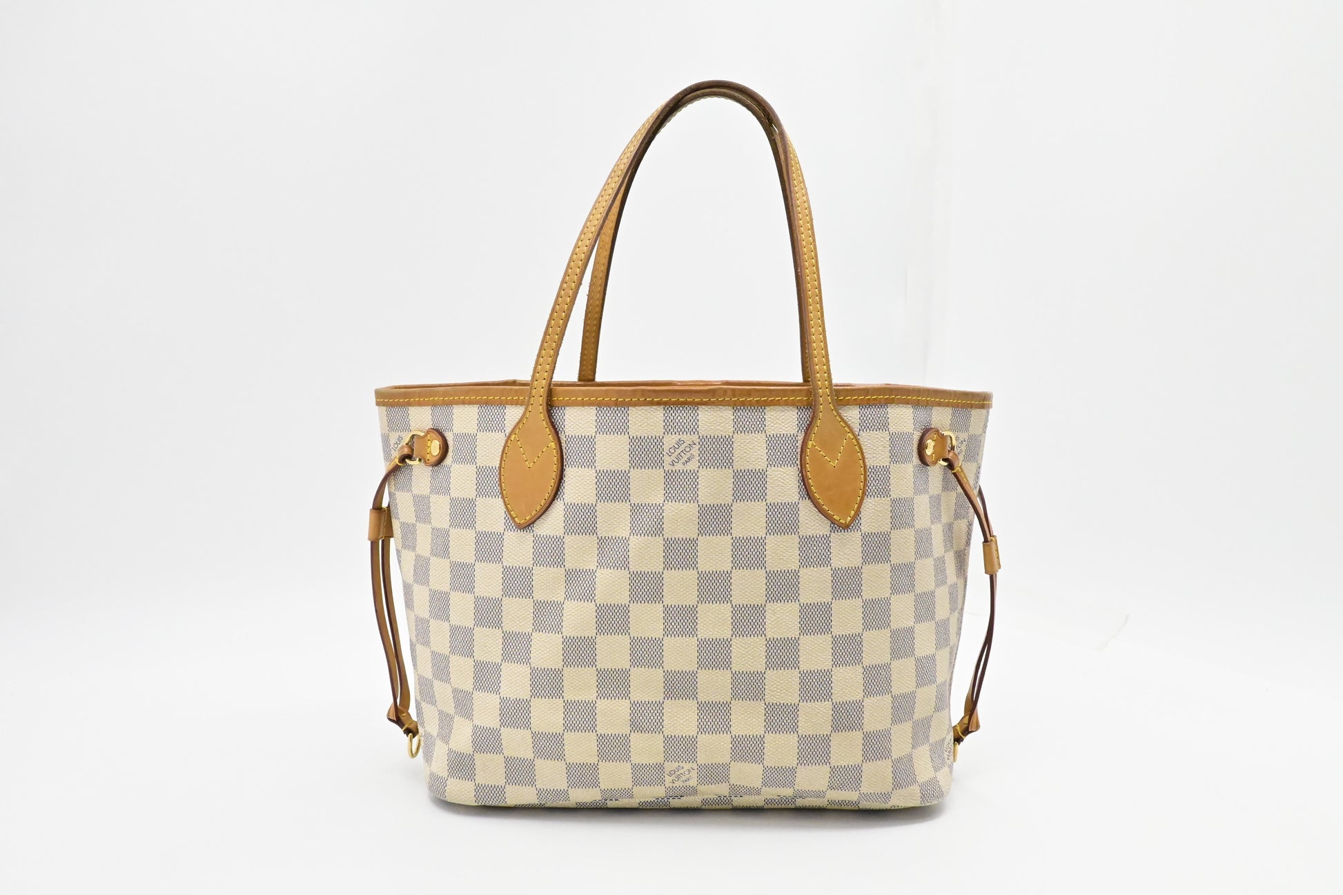 Louis Vuitton Neverfull PM Azur Damier Canvas Tote Bag Canvas 3