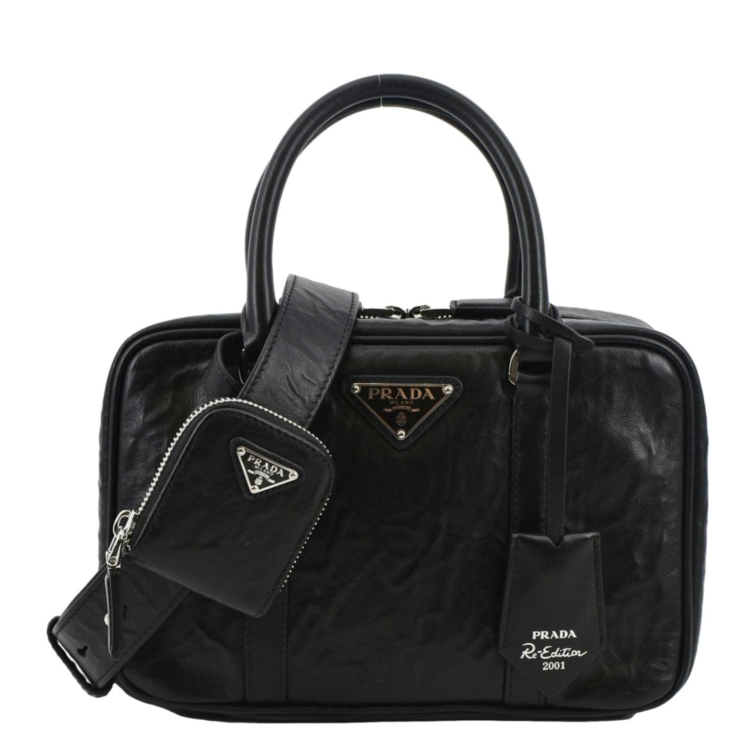 Re Edition Antique Nappa Shoulder Bag Leather Black