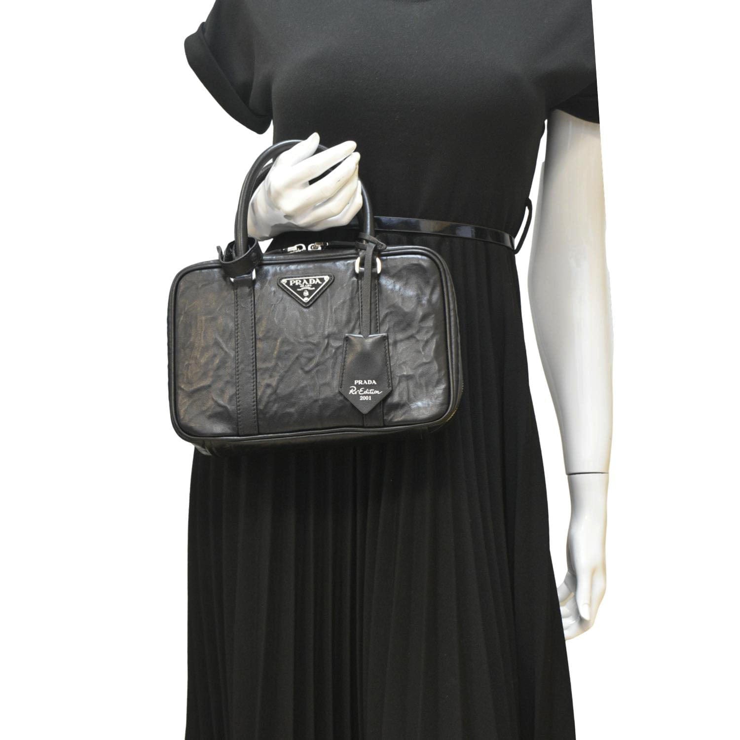 Re Edition Antique Nappa Shoulder Bag Leather Black