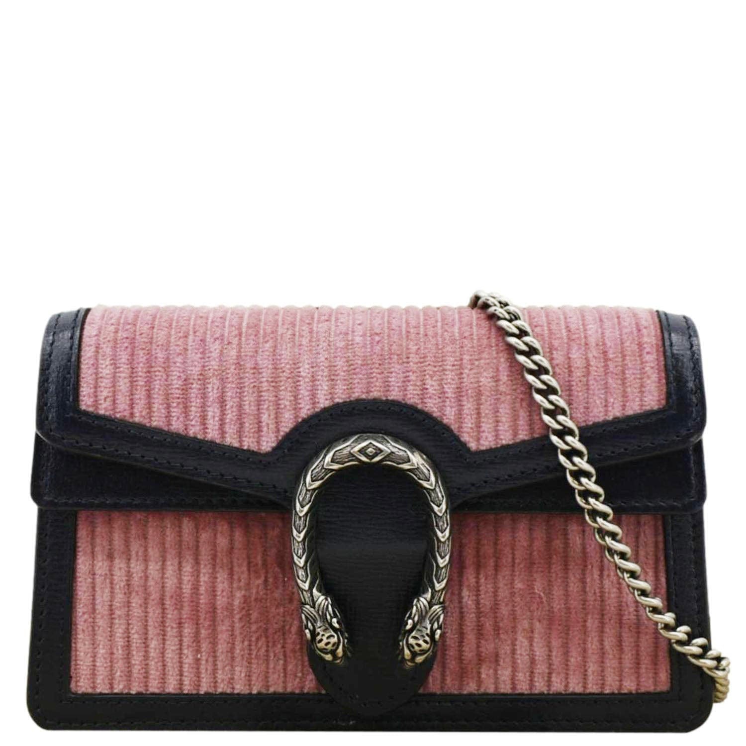 Gucci Dionysus Corduroy Crossbody Bag Pink Mini