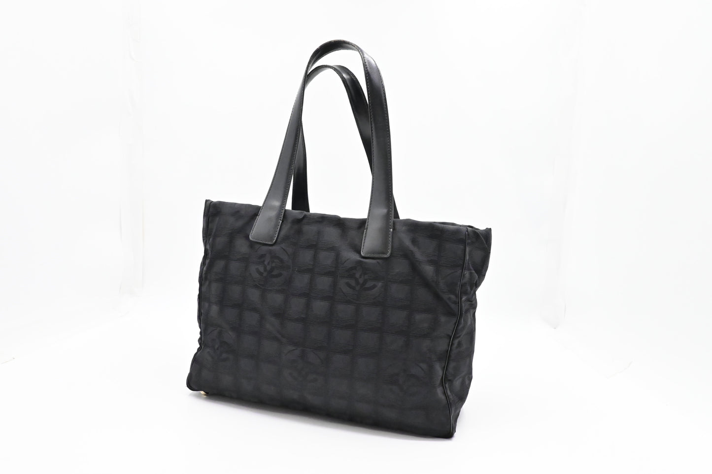 Chanel New Line Black Canvas Travel Bag Canvas 6