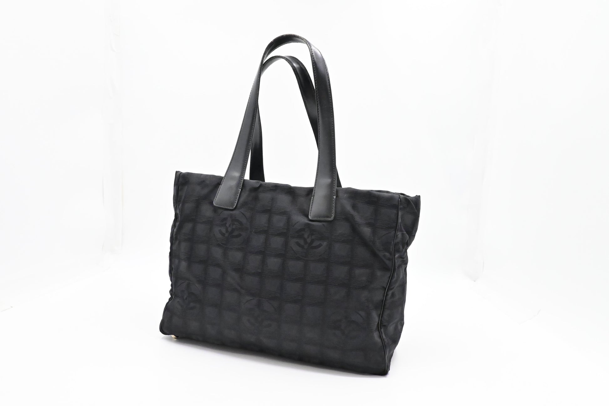 Chanel New Line Black Canvas Travel Bag Canvas 6