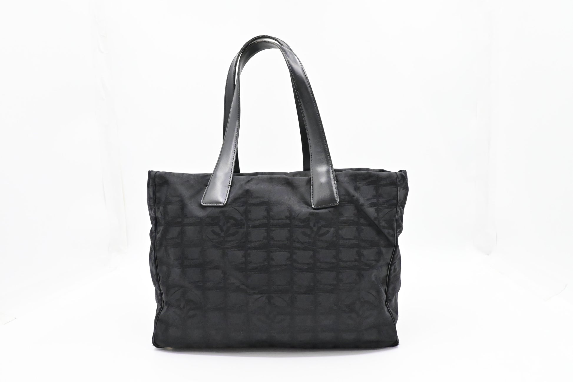 Chanel New Line Black Canvas Travel Bag Canvas 6