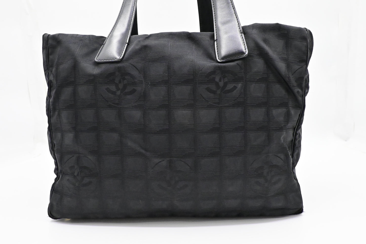 Chanel New Line Black Canvas Travel Bag Canvas 6