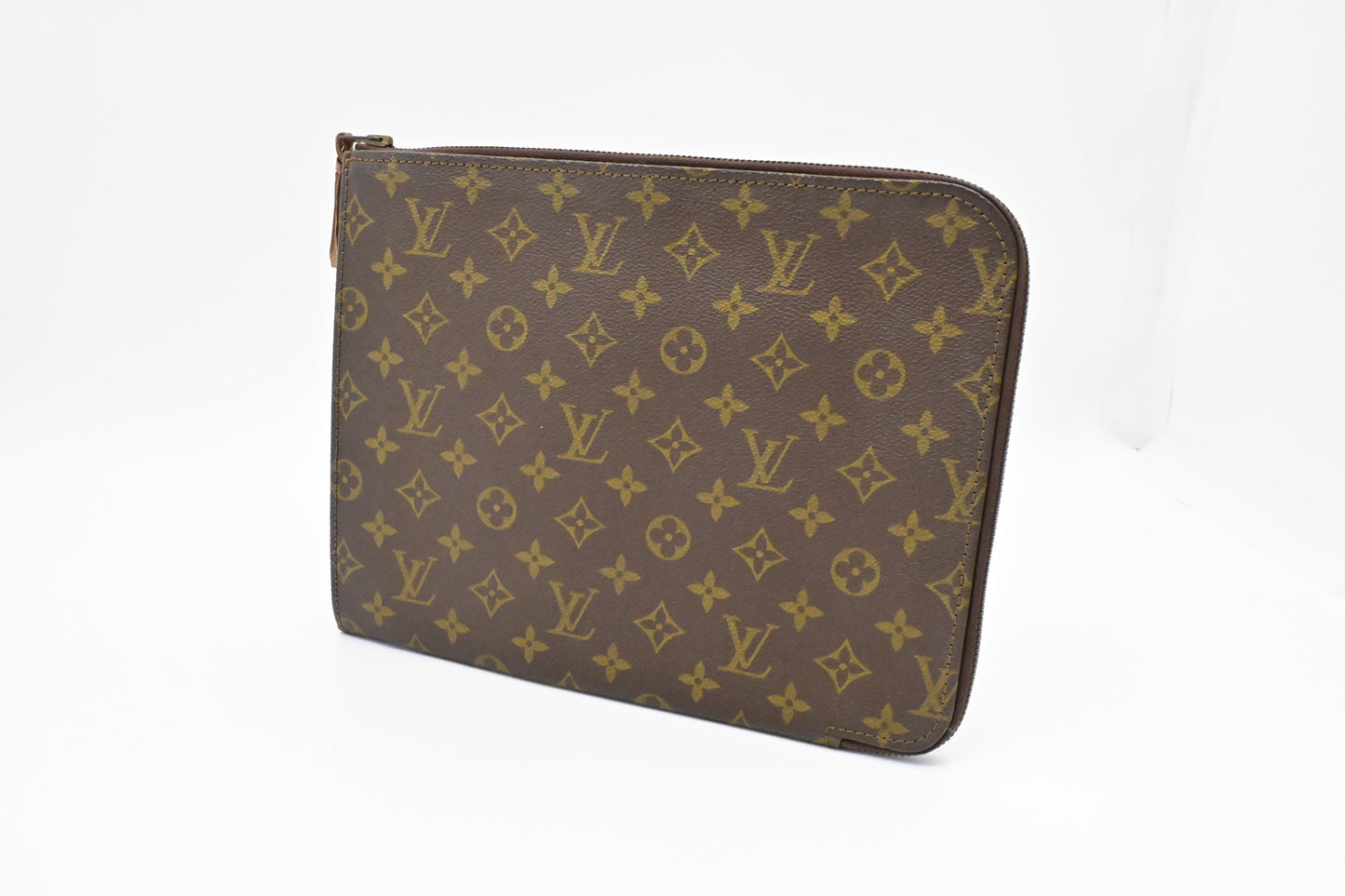 Louis Vuitton Poche Documents Monogram Canvas Handbag