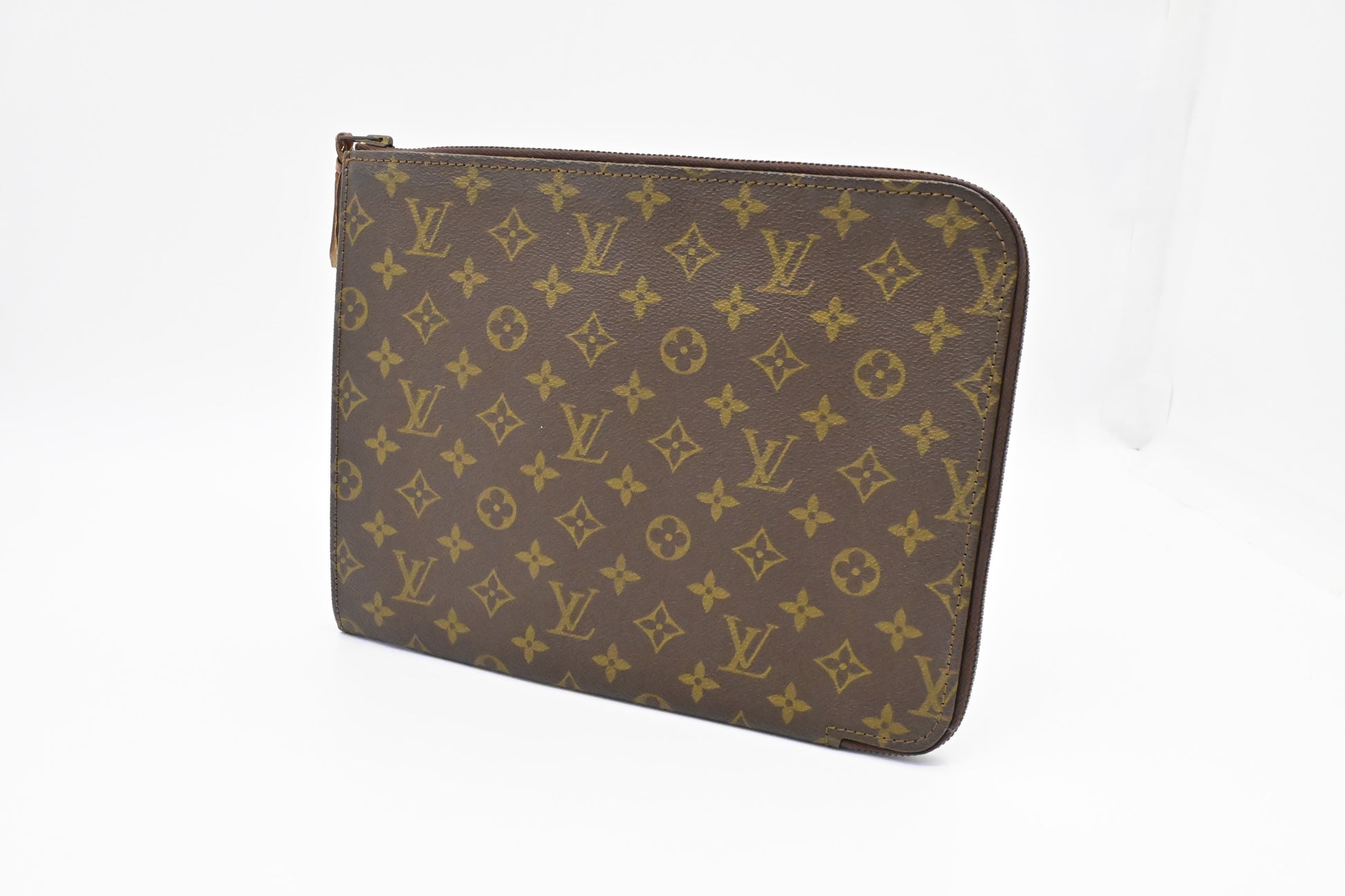 Louis Vuitton Poche Documents Monogram Canvas Handbag