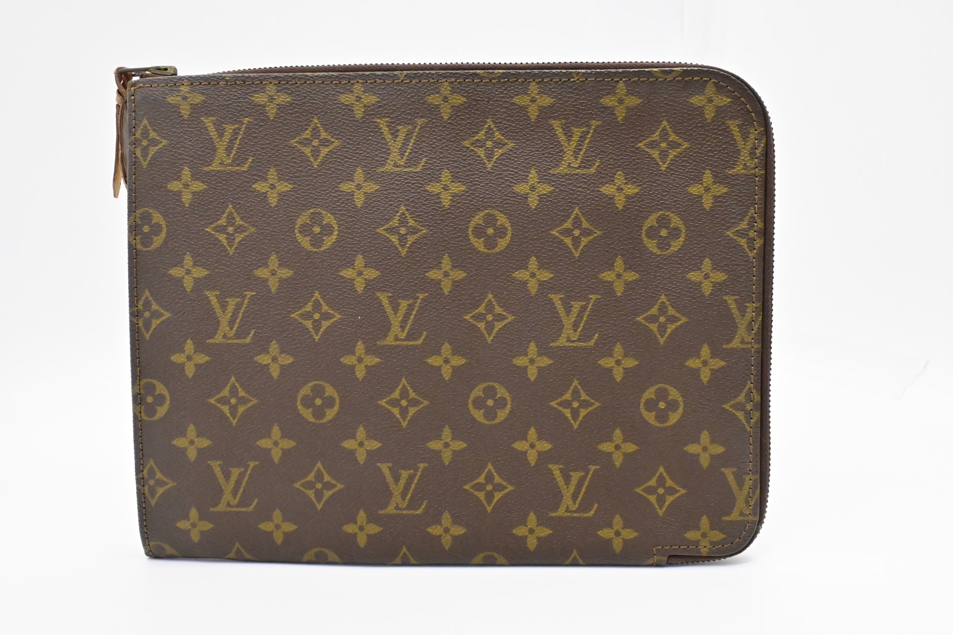 Louis Vuitton Poche Documents Monogram Canvas Handbag