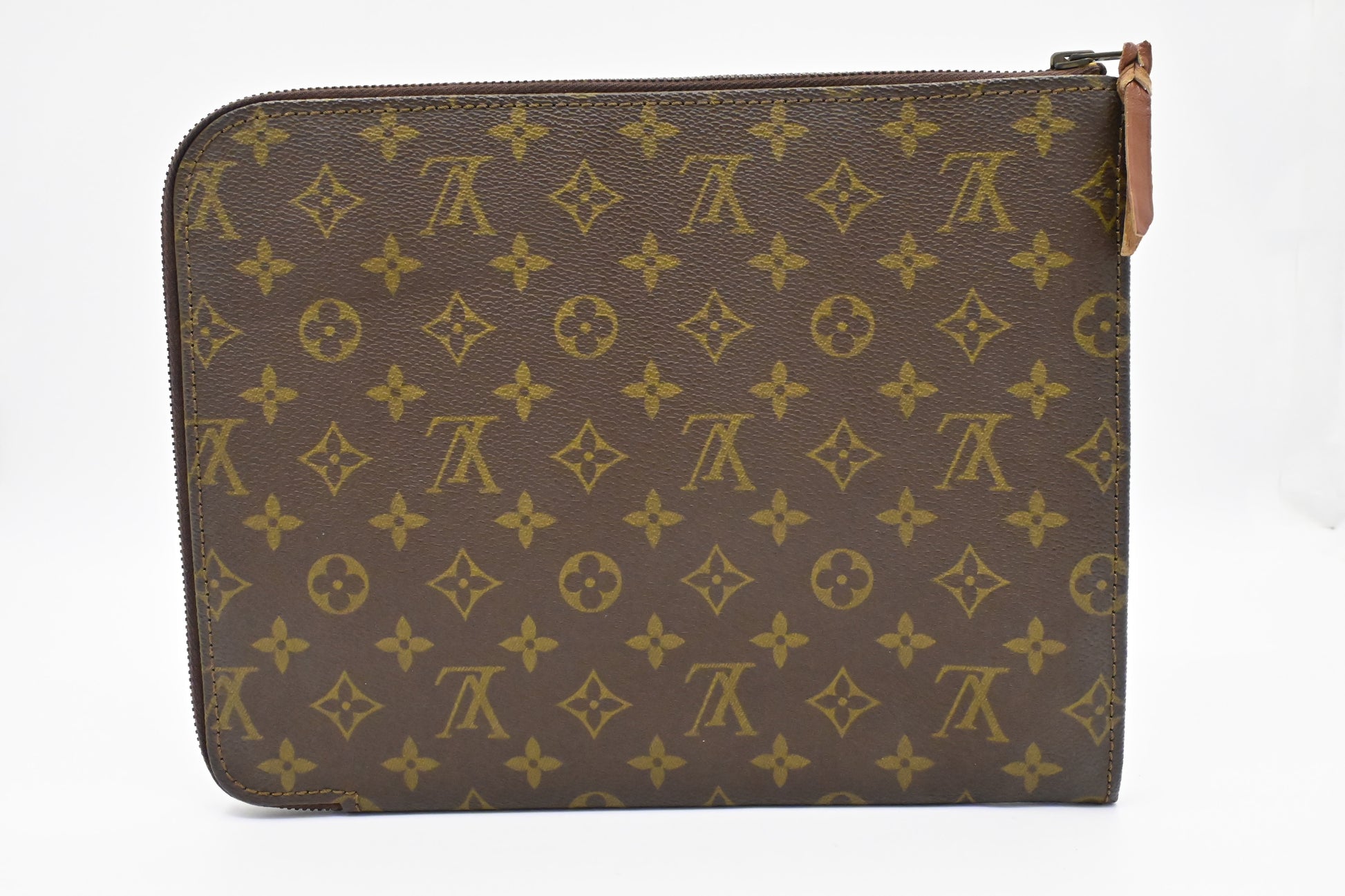 Louis Vuitton Poche Documents Monogram Canvas Handbag