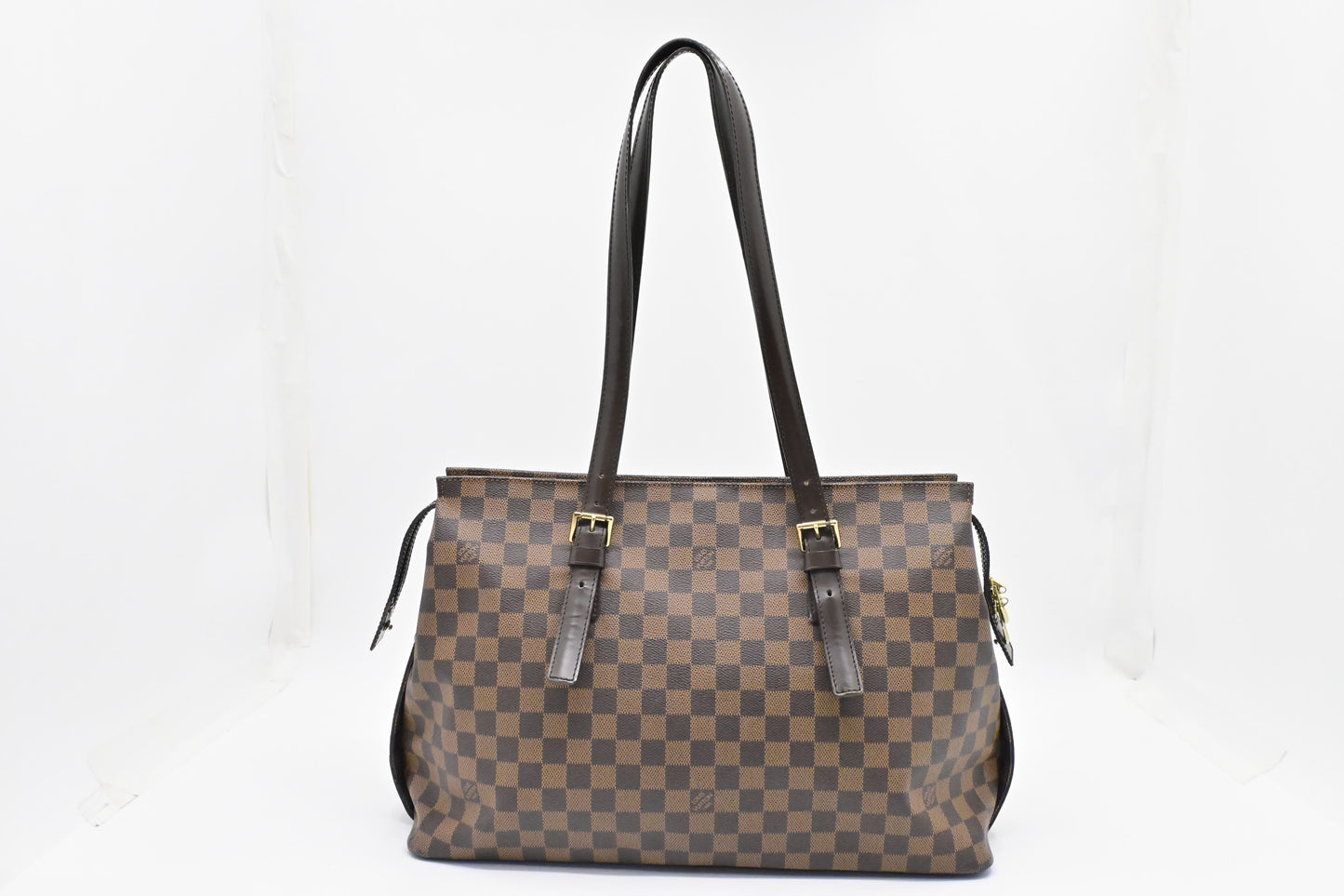 Louis Vuitton Chelsea Ebene Damier Canvas Handbag Canvas 2