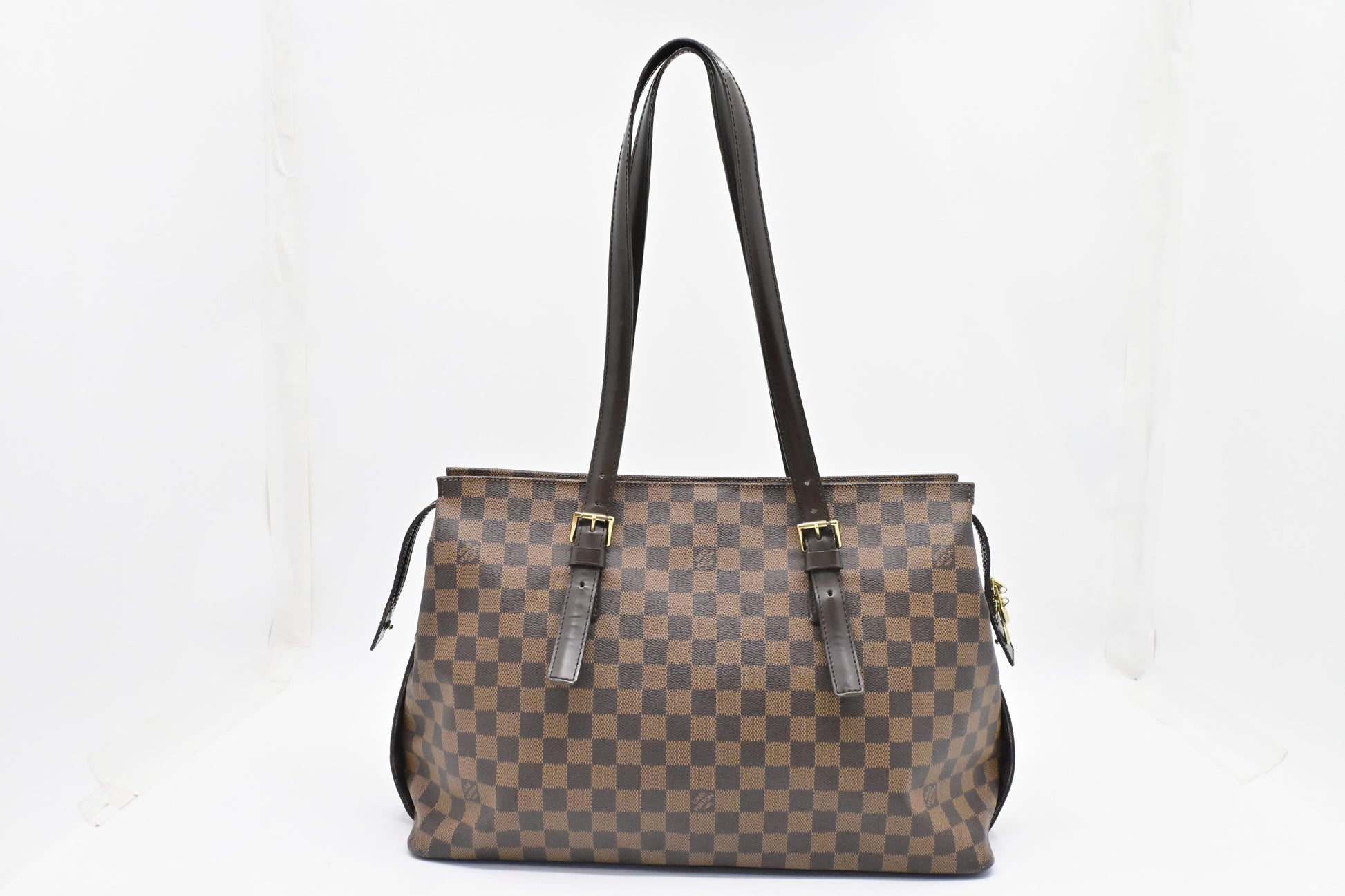 Louis Vuitton Chelsea Ebene Damier Canvas Handbag Canvas 2