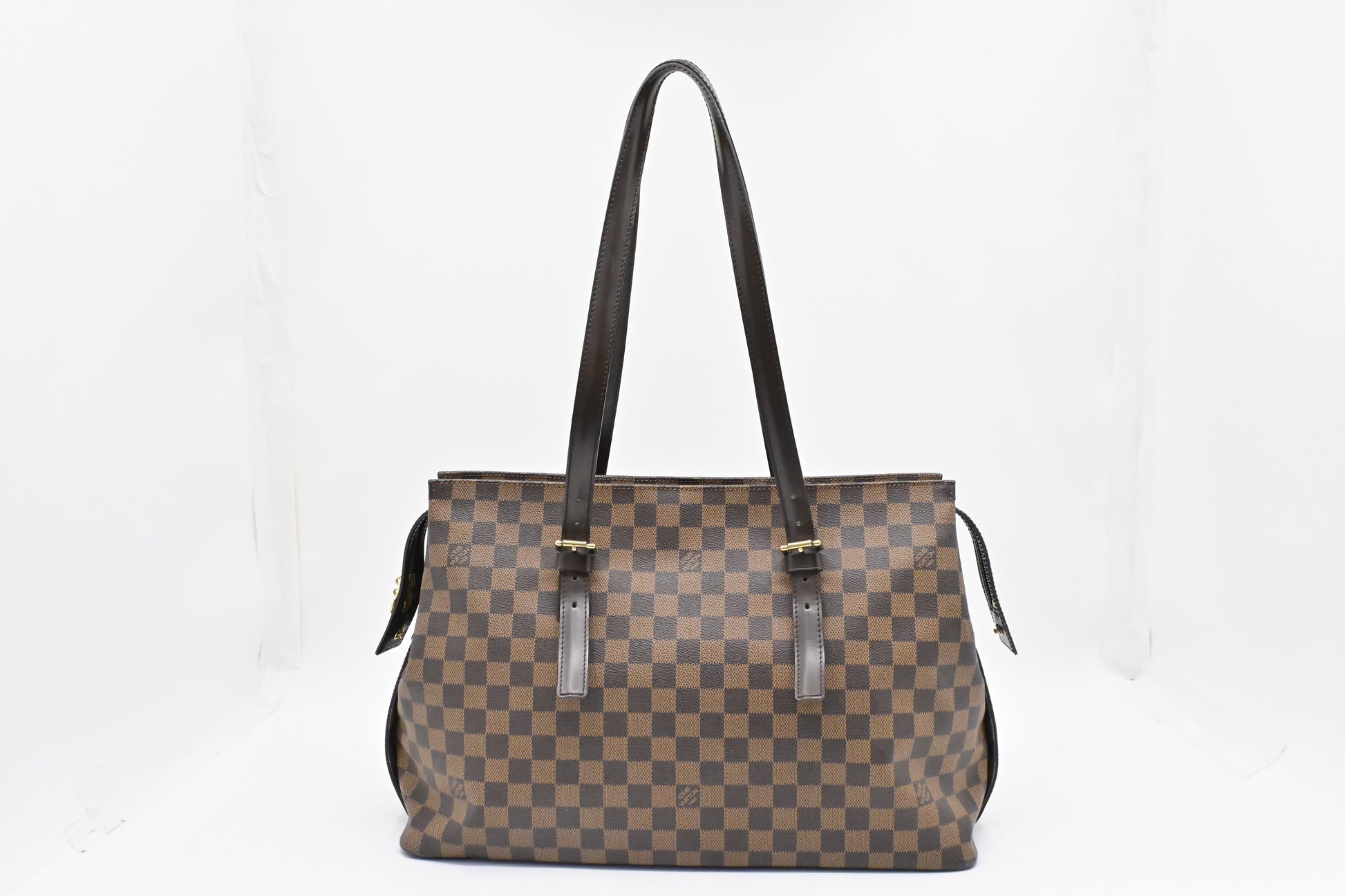Louis Vuitton Chelsea Ebene Damier Canvas Handbag Canvas 2