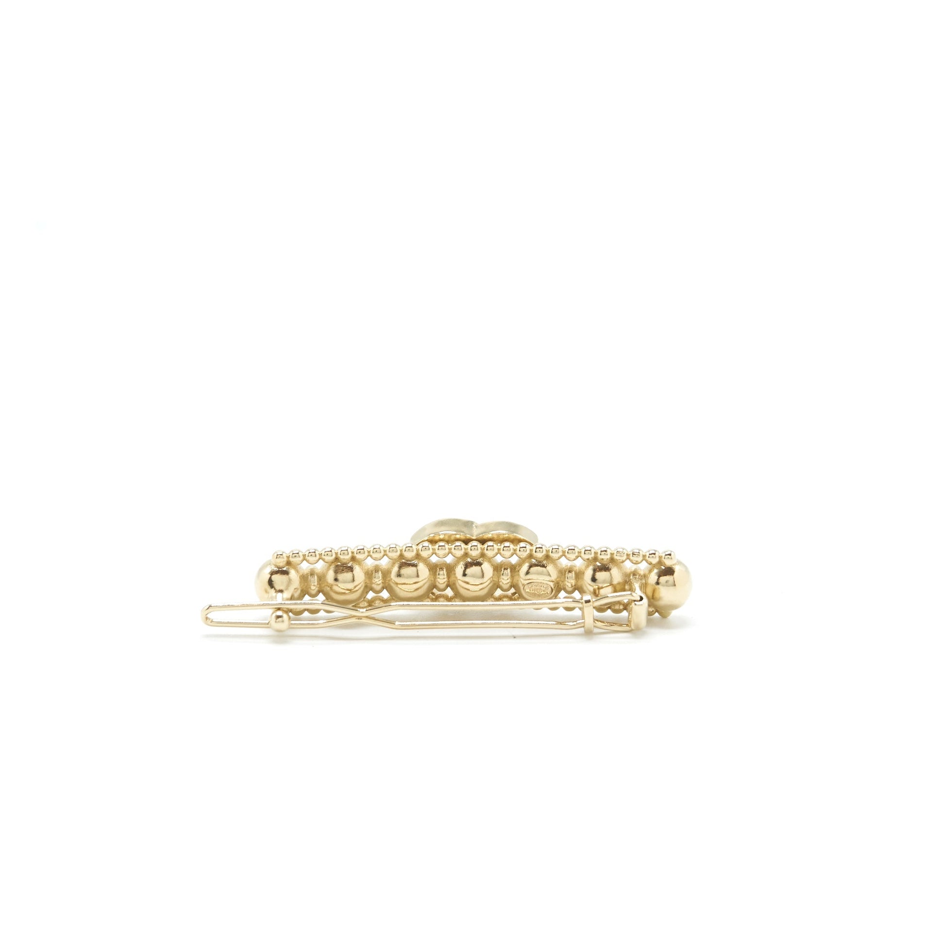 Chanel 22c hair clip light tone Gold Handbag