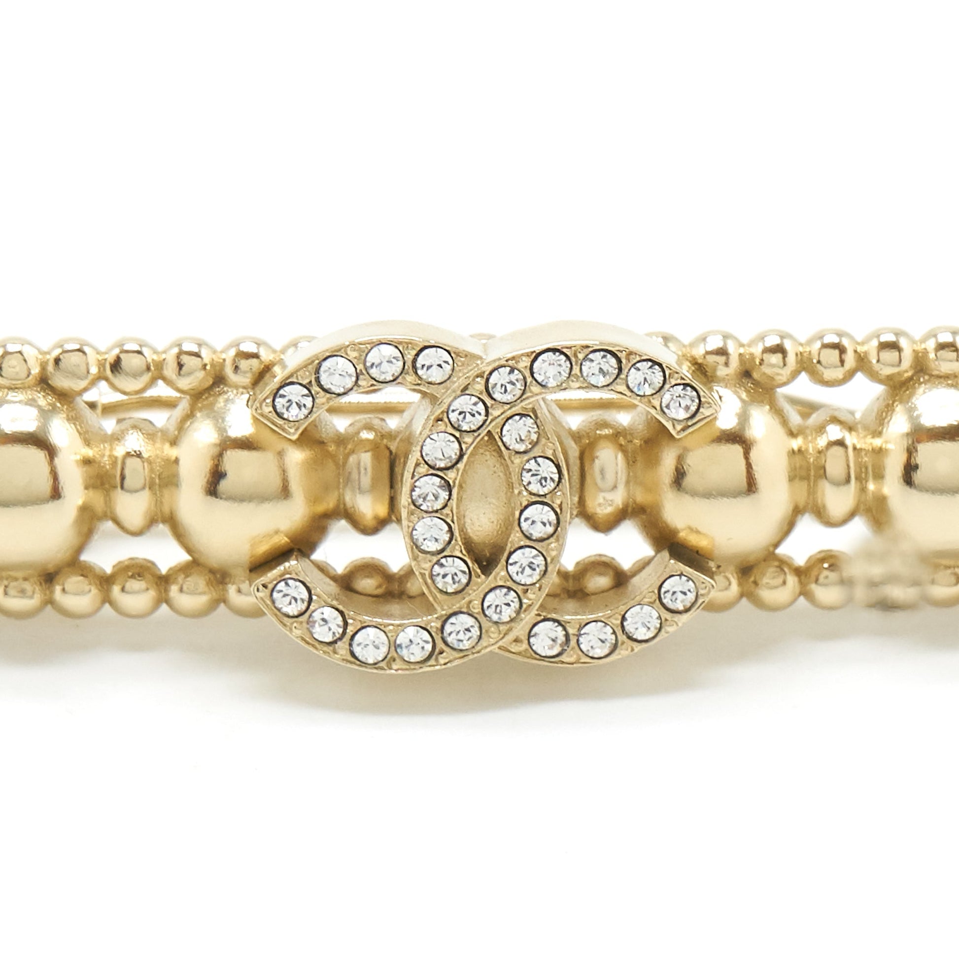 Chanel 22c hair clip light tone Gold Handbag