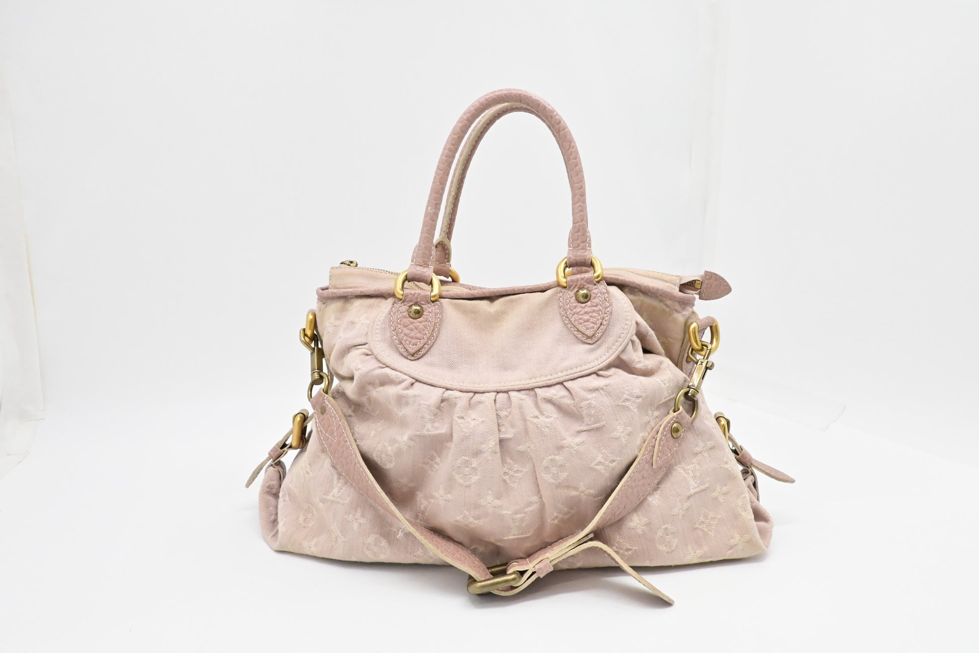 Louis Vuitton Neo Cabby Light Denim Monogram Pink Handbag