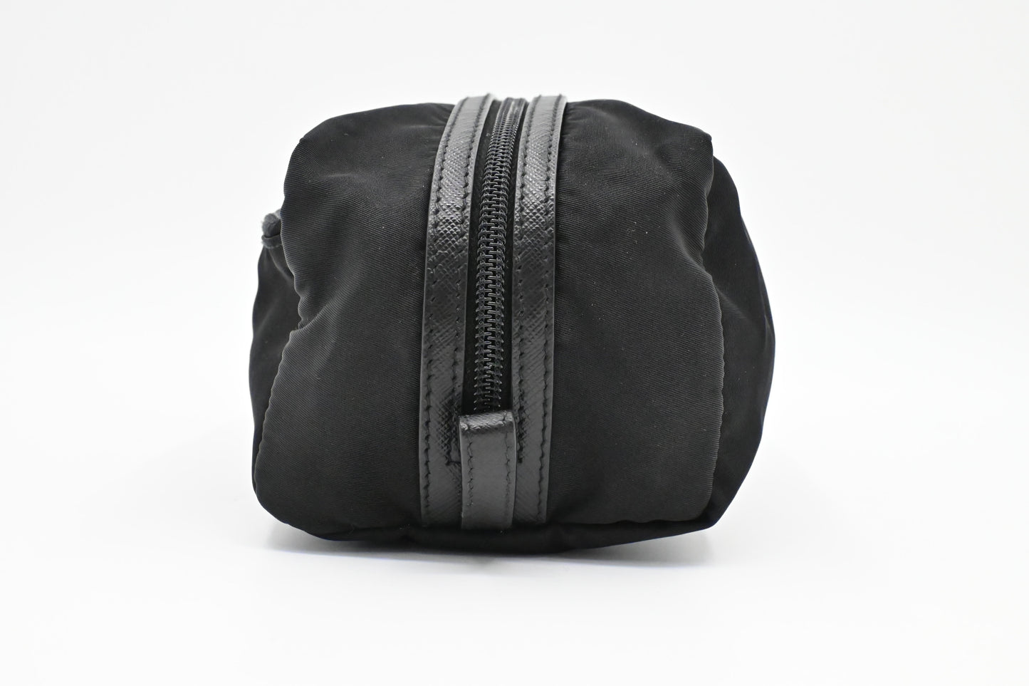 Prada Long Pouch In Handbag Nylon Black Travel Bag