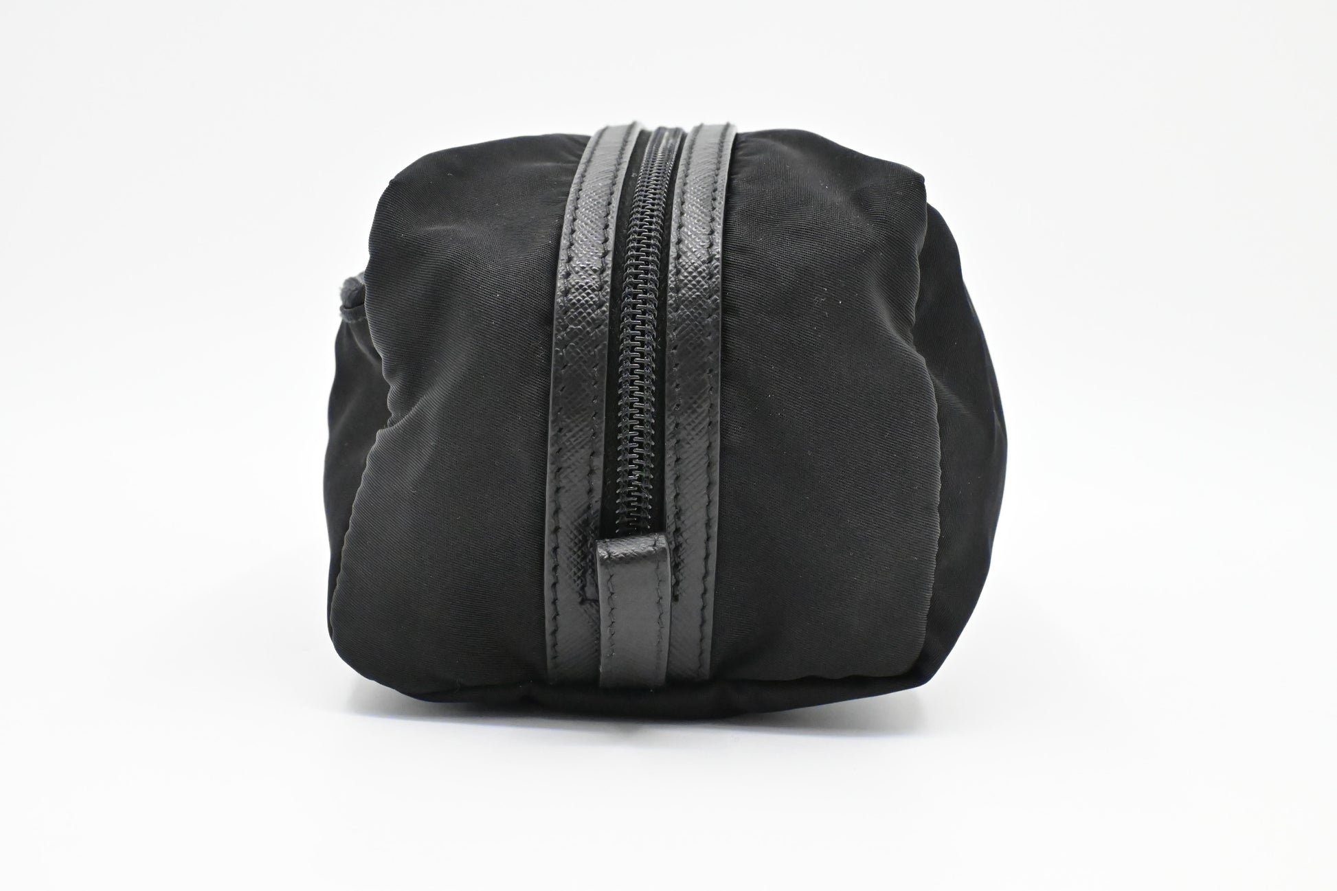 Prada Long Pouch In Handbag Nylon Black Travel Bag