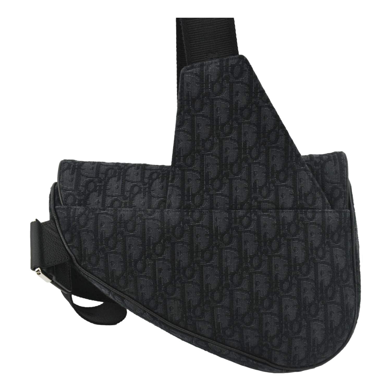 Dior Saddle Oblique Jacquard Crossbody Bag Black Saddle Bag 14
