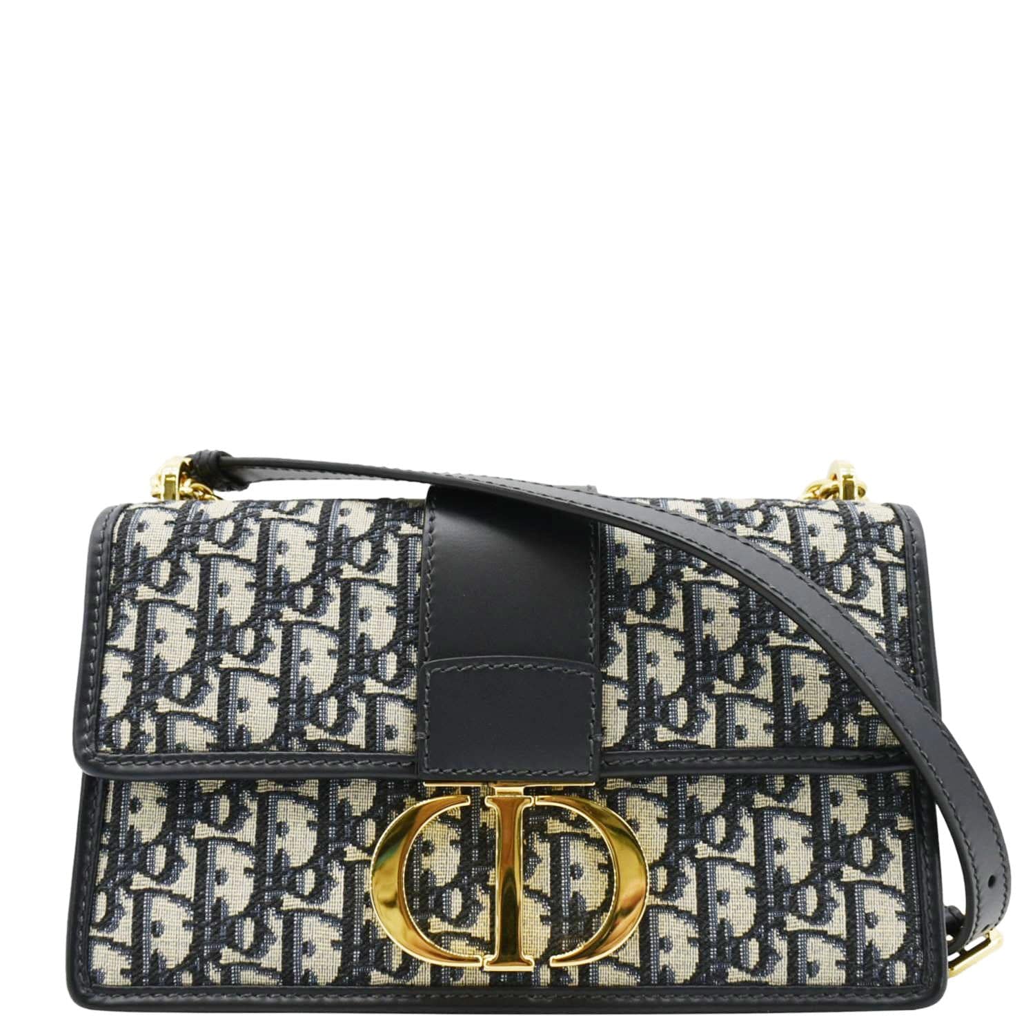 Dior Montaigne Oblique Jacquard Crossbody Clutch Bag Blue