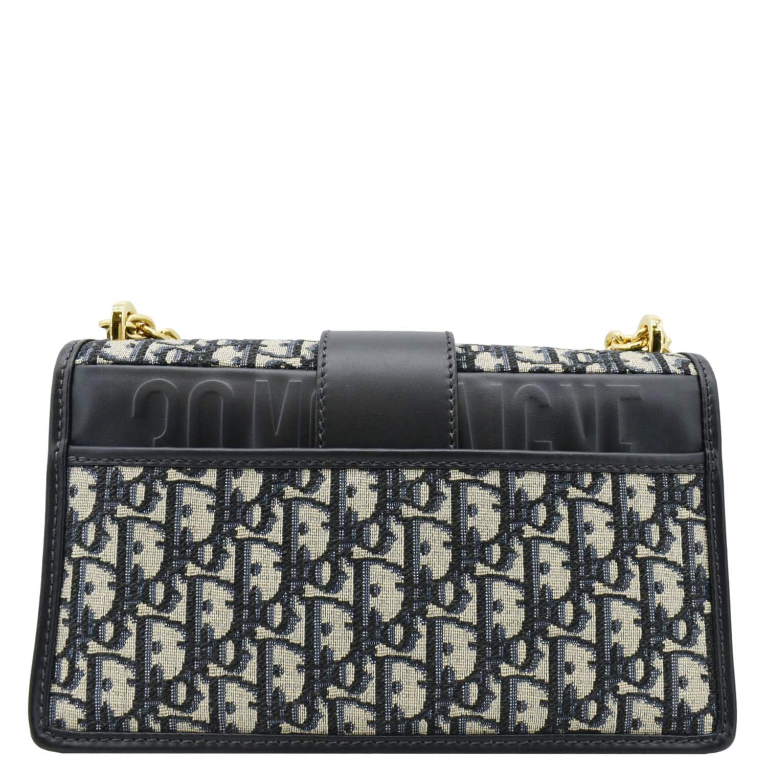 Dior Montaigne Oblique Jacquard Crossbody Clutch Bag Blue