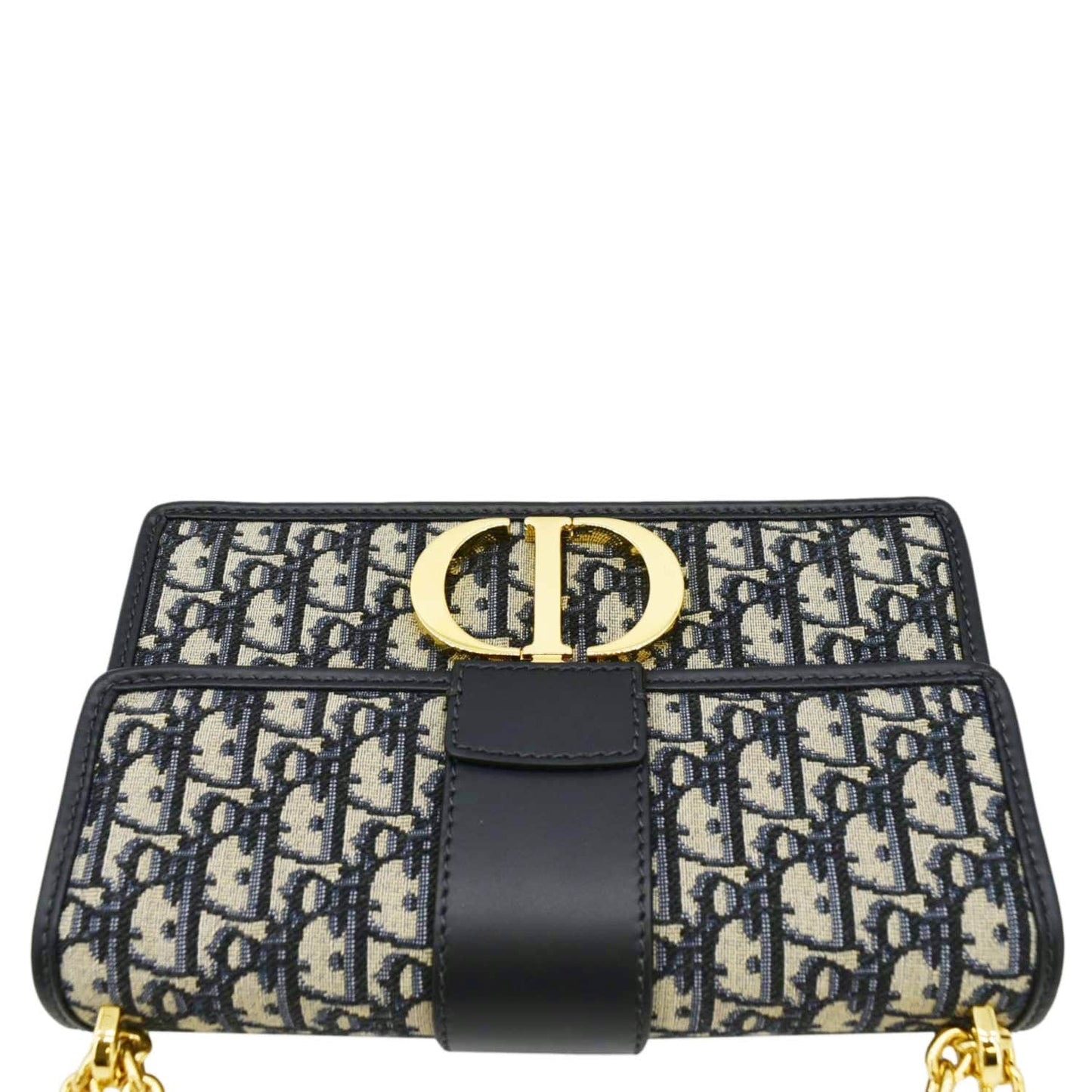 Dior Montaigne Oblique Jacquard Crossbody Clutch Bag Blue
