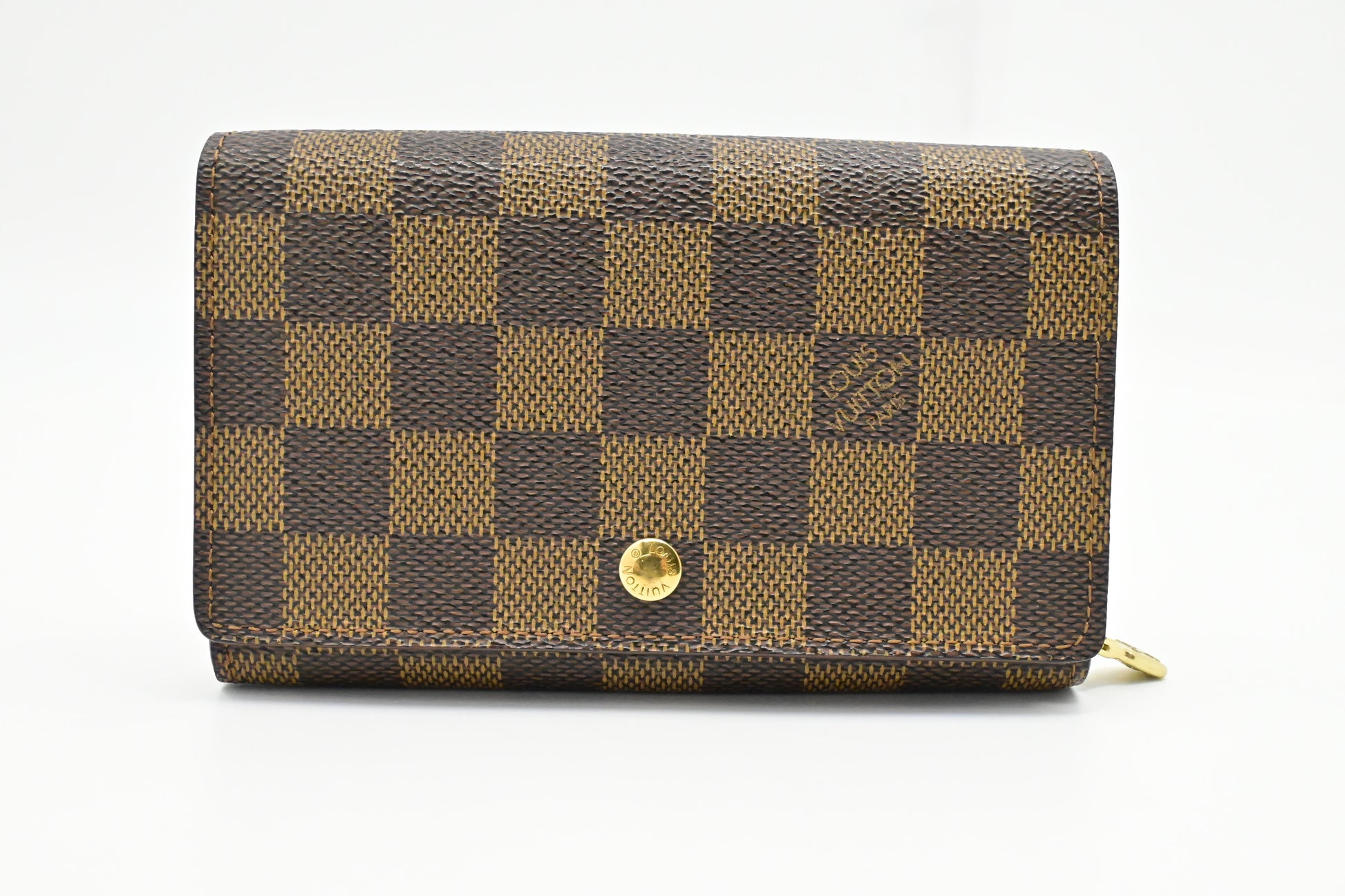 Louis Vuitton Trésor Ebene Canvas Damier Wallet Case
