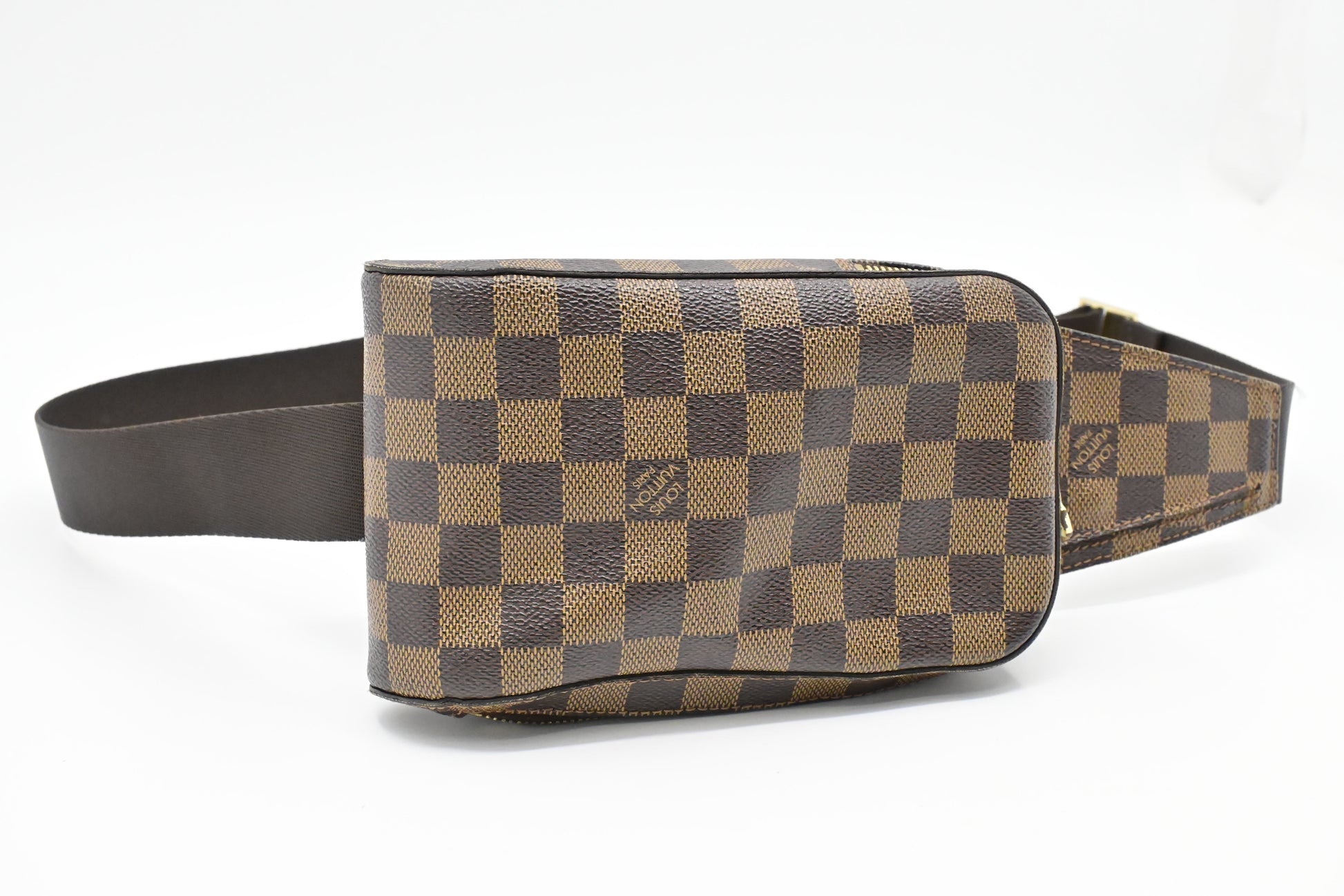 Louis Vuitton Geronimo Ebene Damier Canvas Handbag Canvas 3