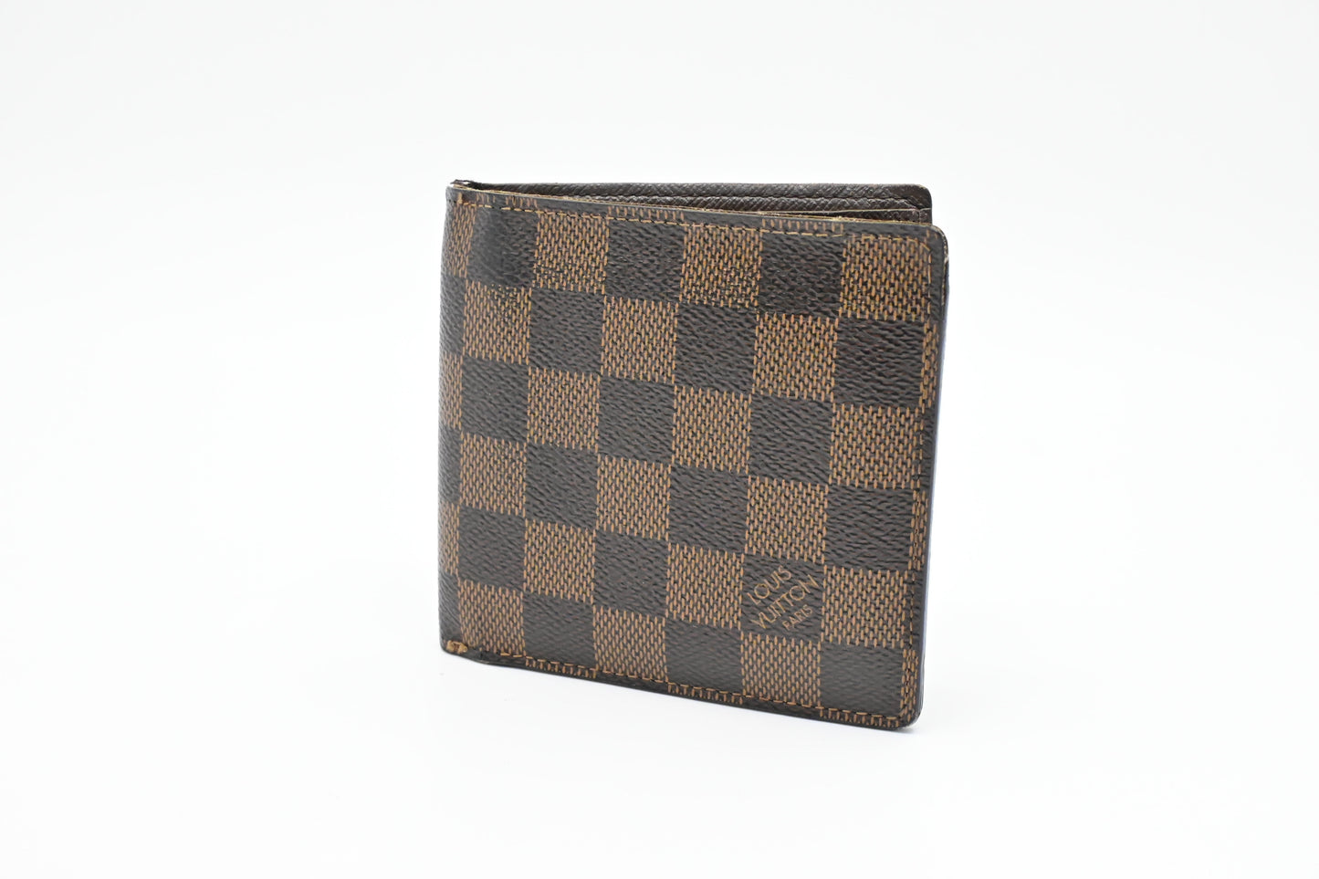 Louis Vuitton Marco Ebene Damier Canvas Wallet Case
