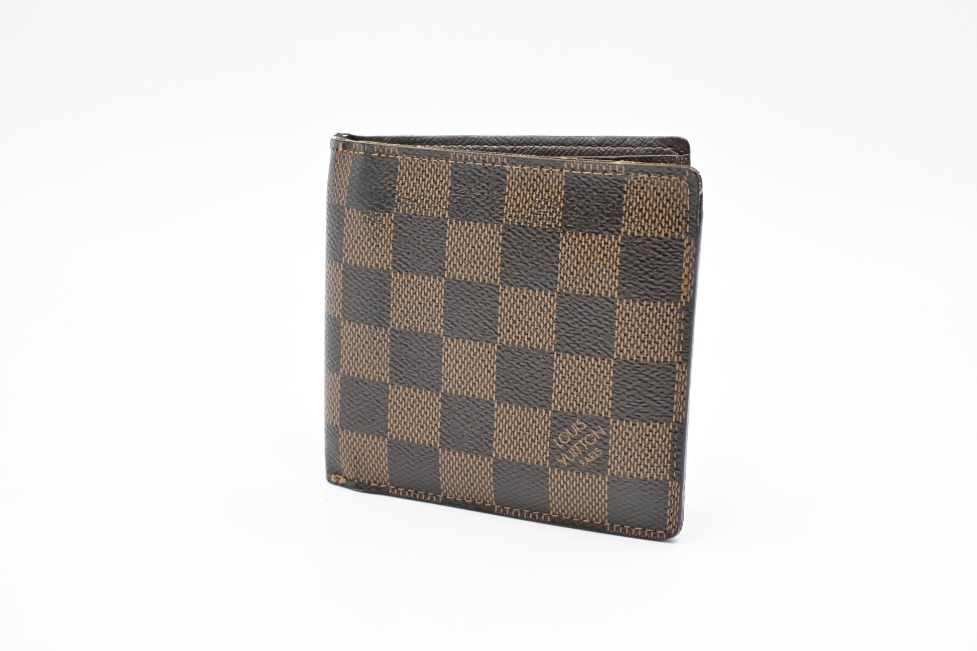 Louis Vuitton Marco Ebene Damier Canvas Wallet Case