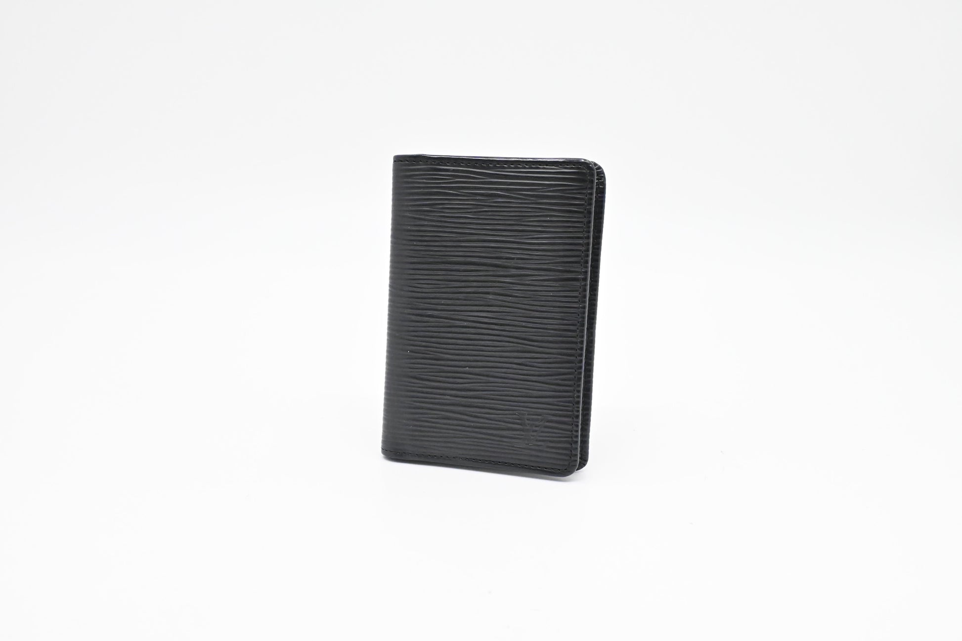 Louis Vuitton Card Epi Leather Black Wallet Case