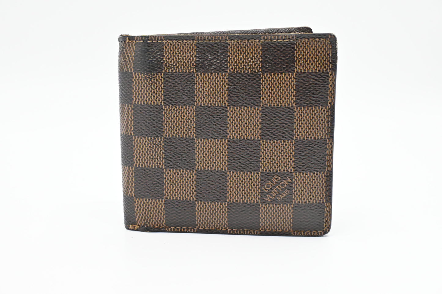 Louis Vuitton Marco Ebene Damier Canvas Wallet Case