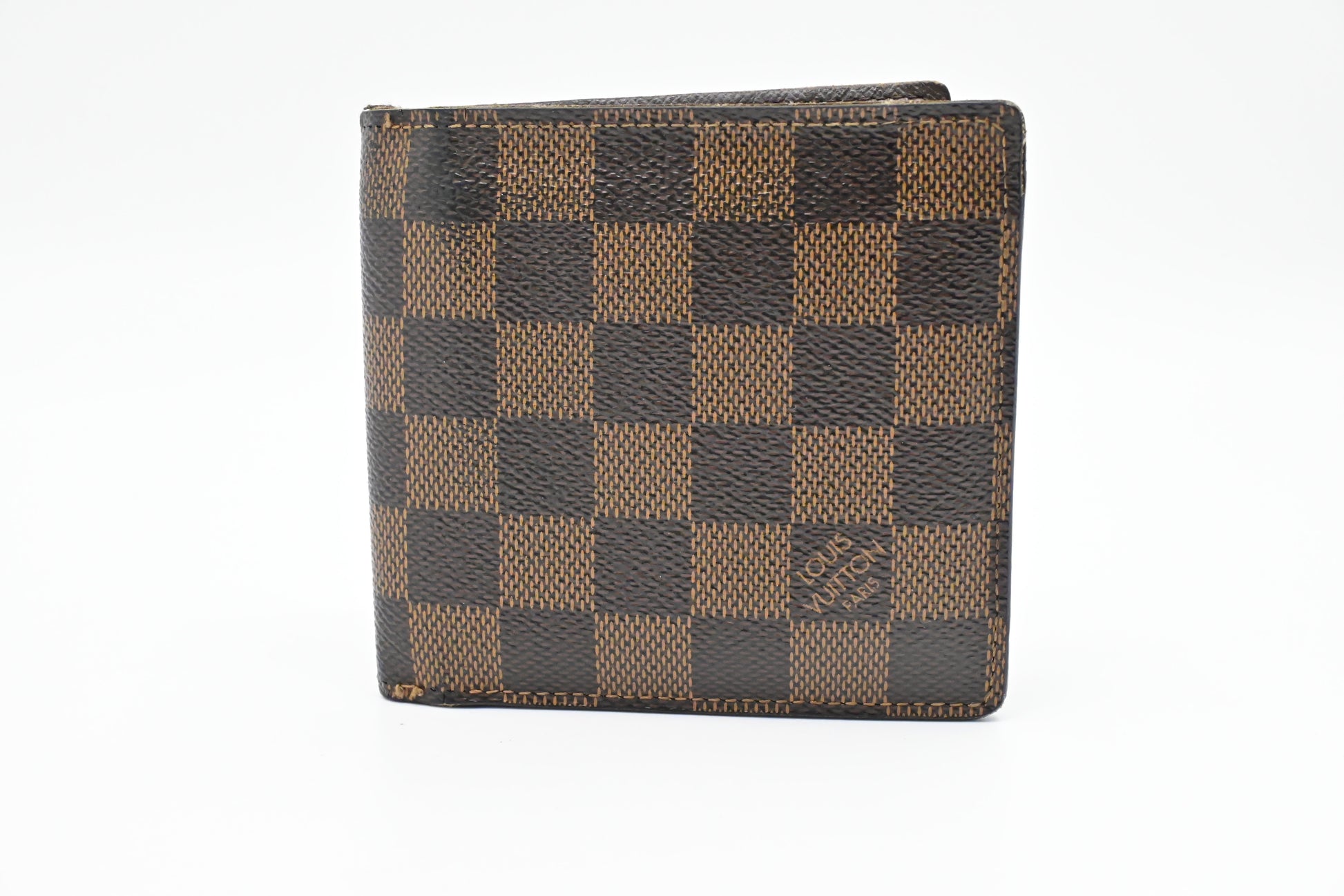 Louis Vuitton Marco Ebene Damier Canvas Wallet Case