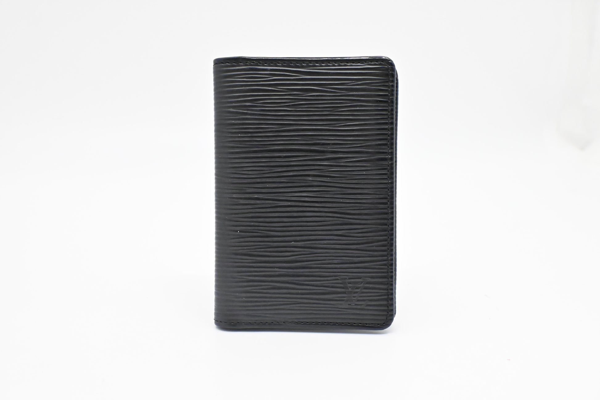Louis Vuitton Card Epi Leather Black Wallet Case