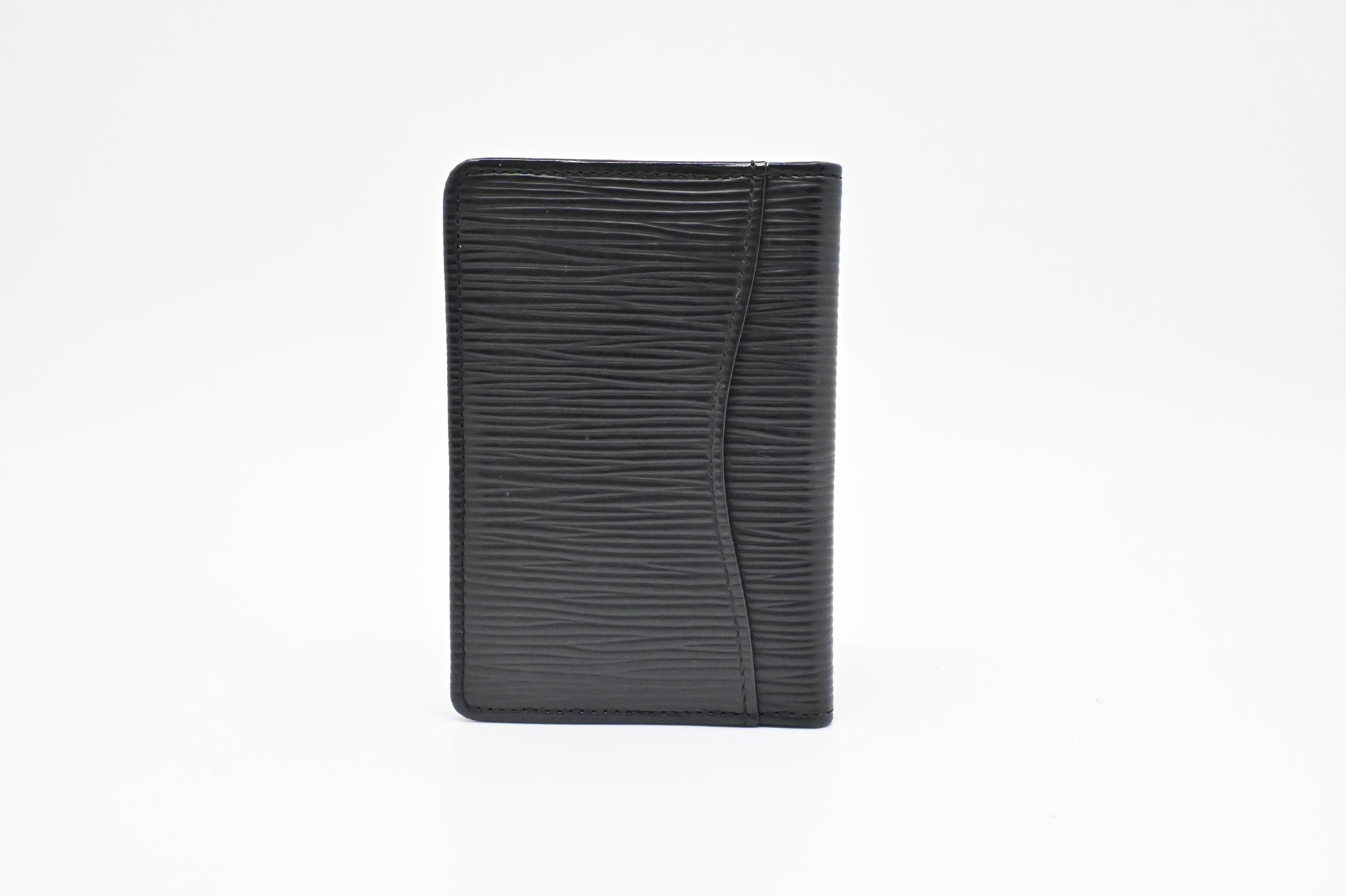 Louis Vuitton Card Epi Leather Black Wallet Case