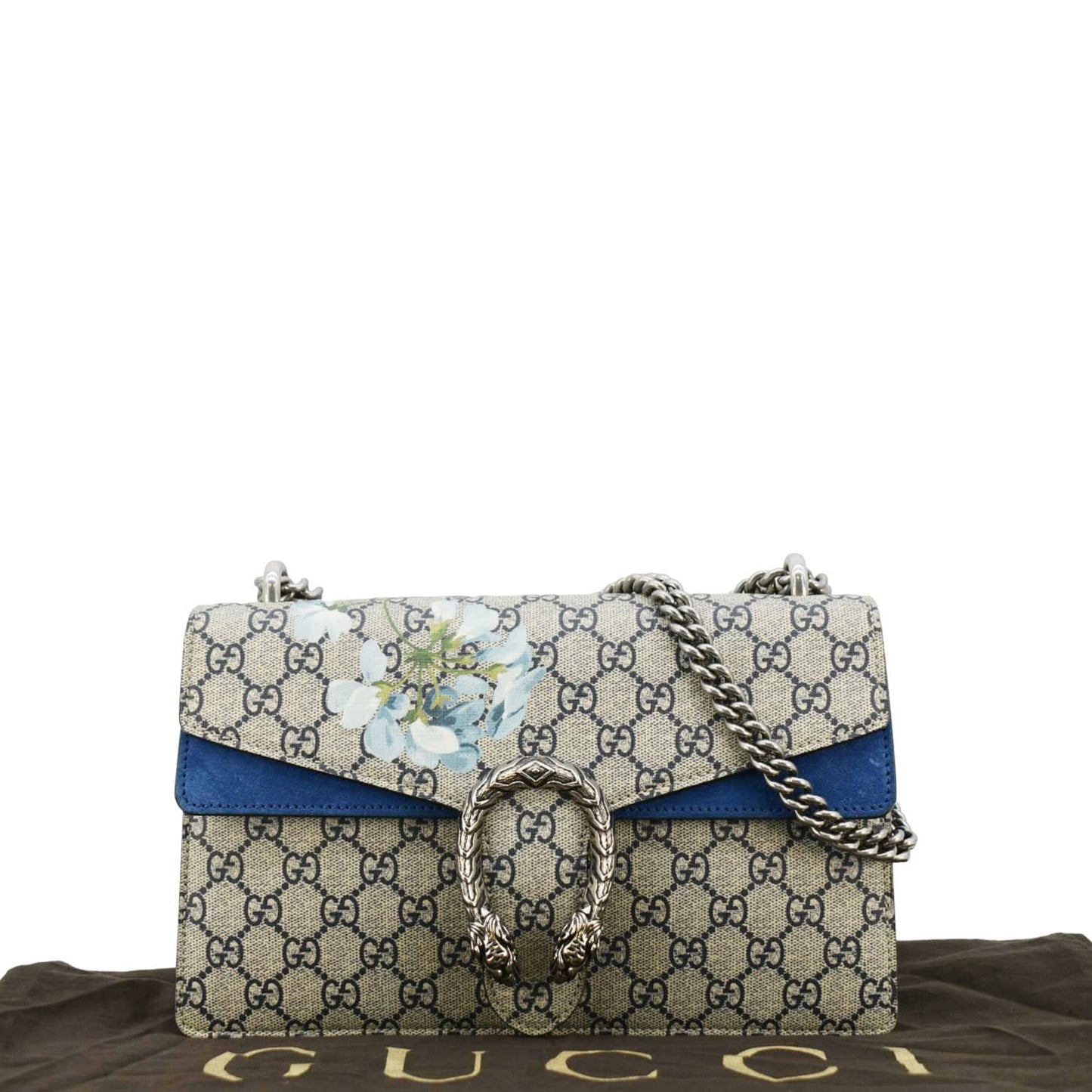 Gucci Dionysus Blooms Supreme Shoulder Bag Canvas Beige Blooms 400249
