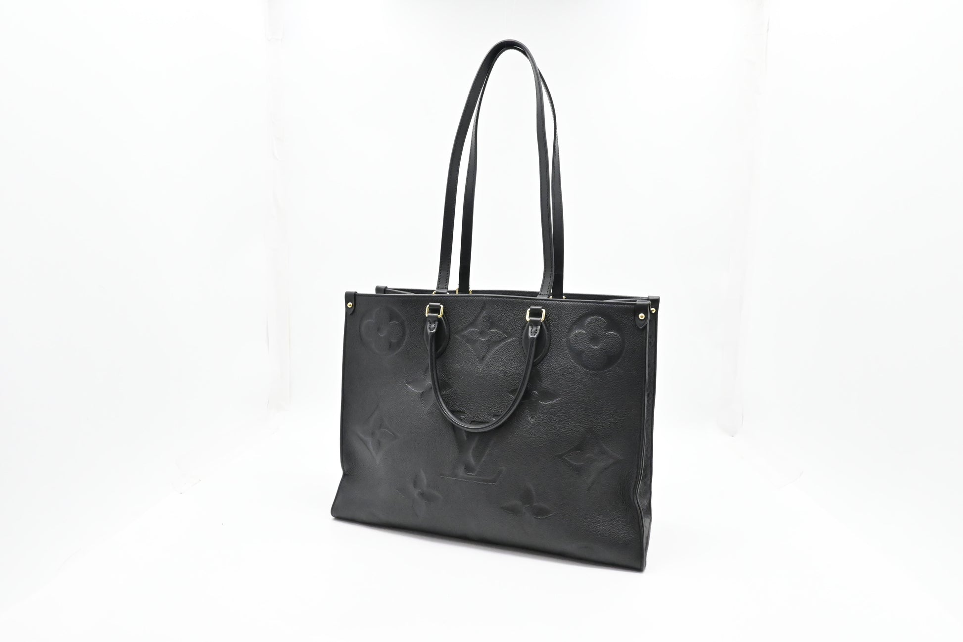 Louis Vuitton OnTheGo GM Empreinte Leather Black Handbag
