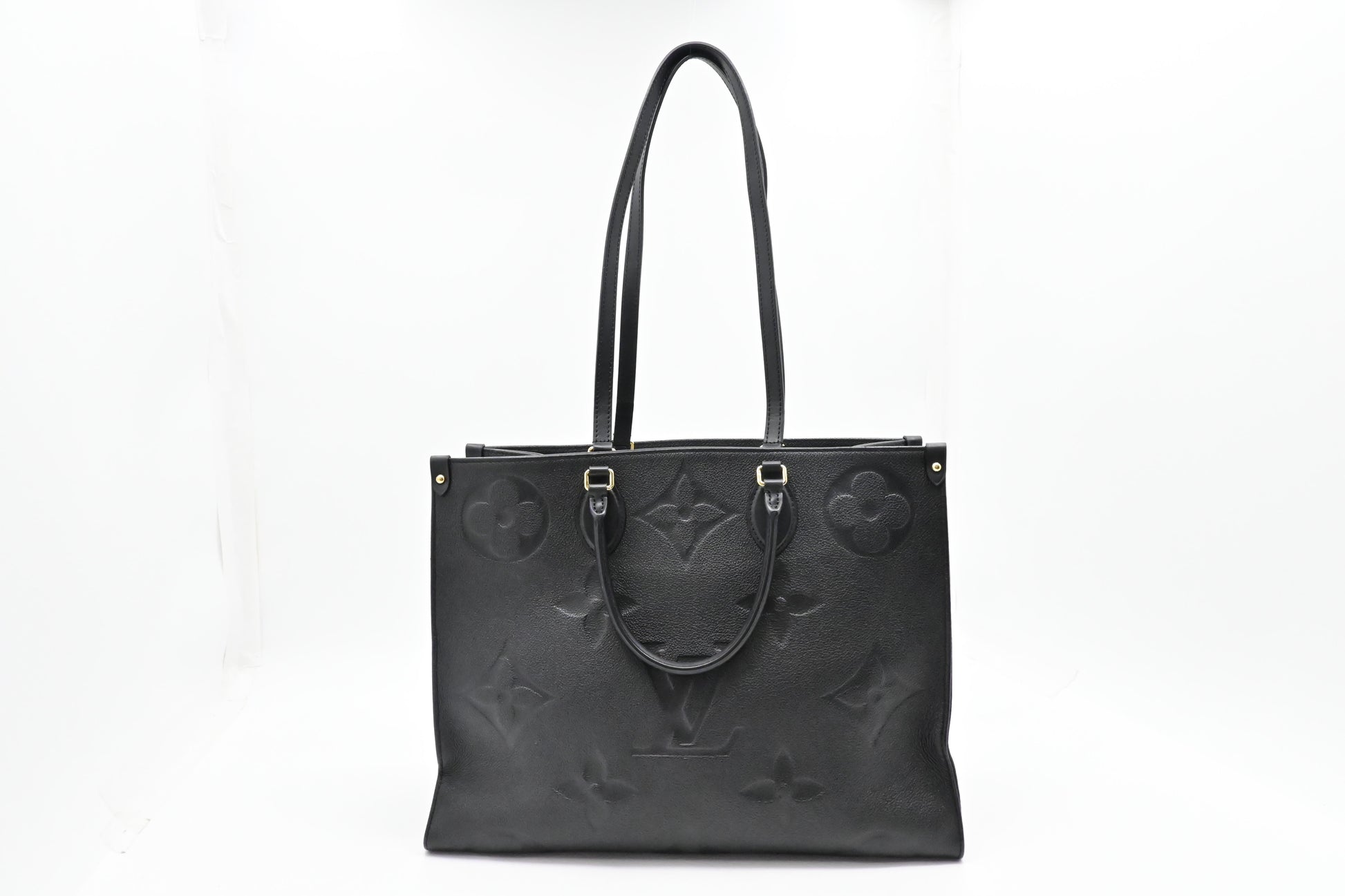 Louis Vuitton OnTheGo GM Empreinte Leather Black Handbag