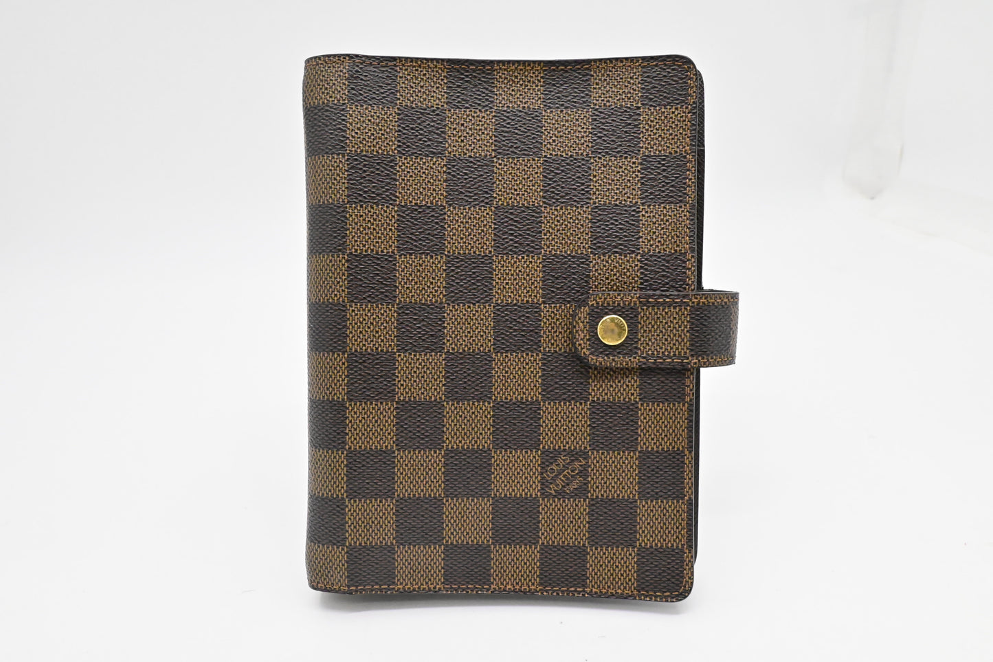 Louis Vuitton Agenda MM Ebene Damier Canvas Handbag