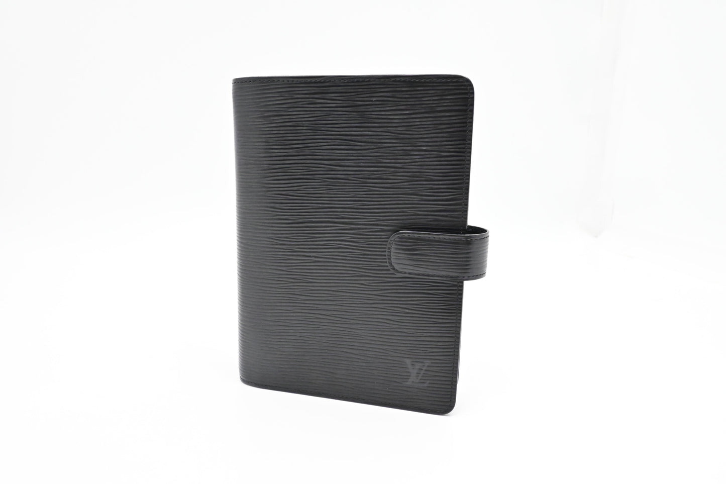 Louis Vuitton Agenda MM Epi Leather Black Handbag Leather 1