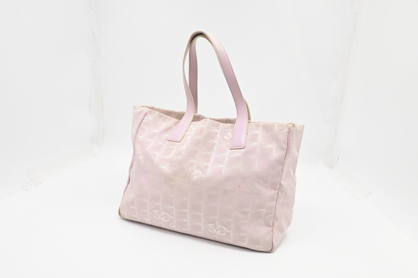 Chanel New Line Pink Canvas Travel Bag Canvas 2