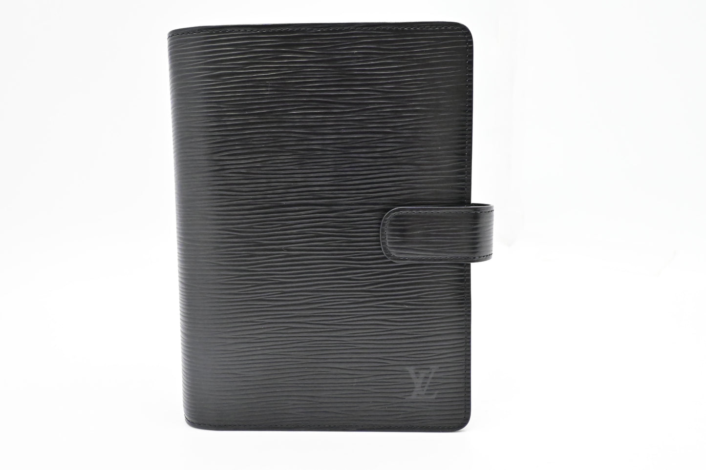 Louis Vuitton Agenda MM Epi Leather Black Handbag Leather 1