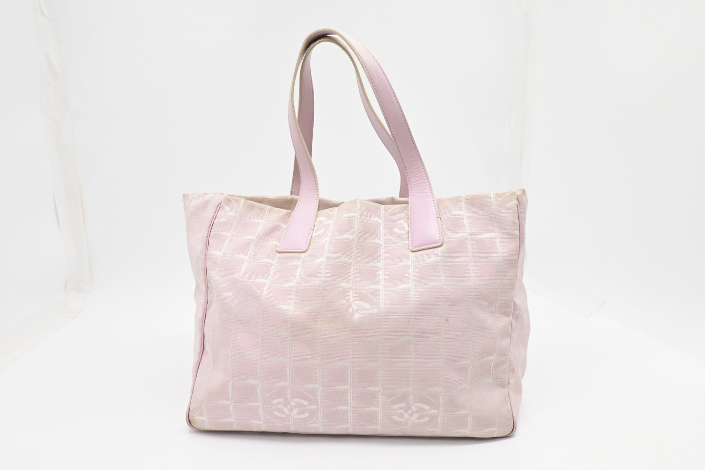 Chanel New Line Pink Canvas Travel Bag Canvas 2