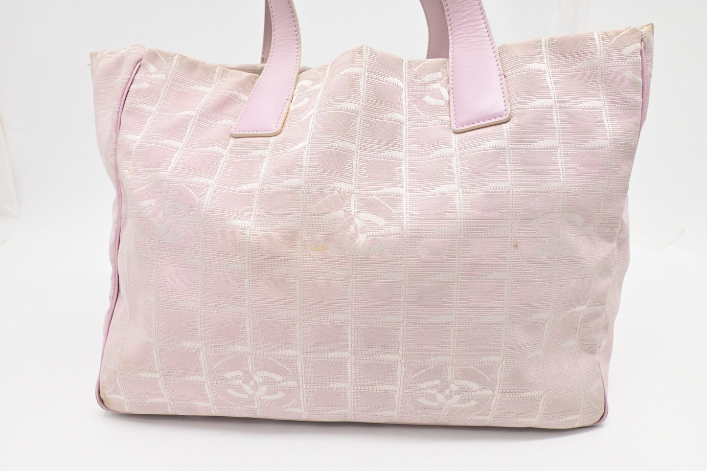 Chanel New Line Pink Canvas Travel Bag Canvas 2