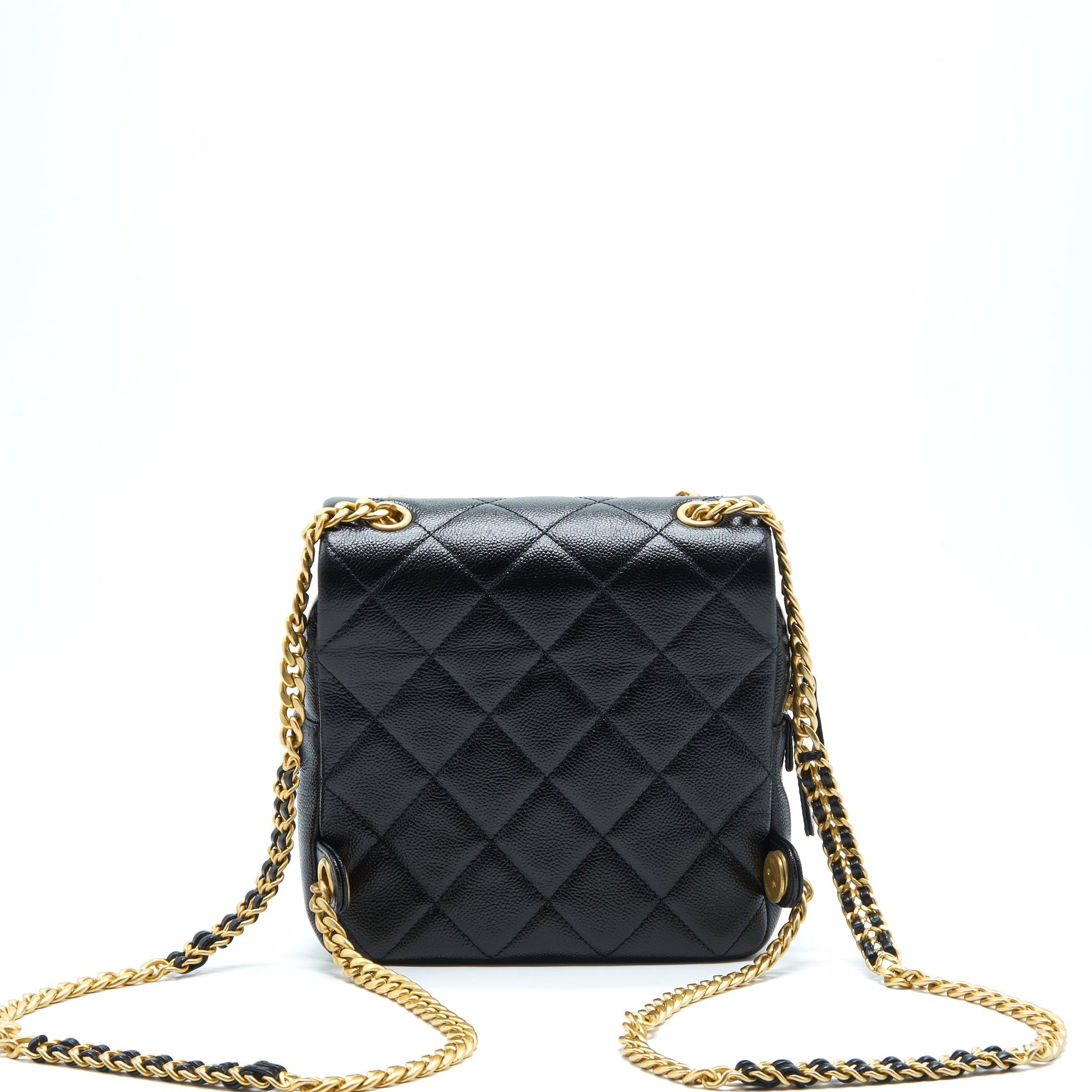 Chanel 22P Flap Backpack Caviar GHW Black