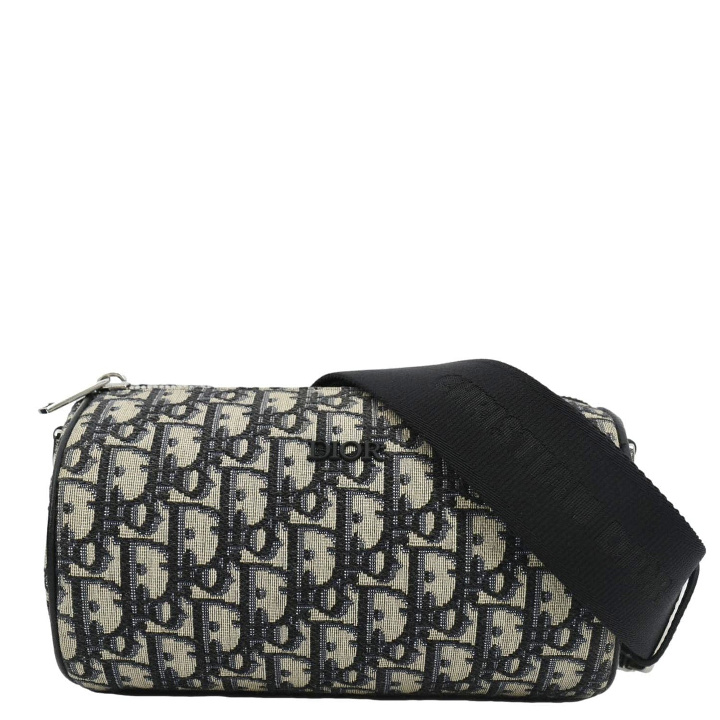 Dior Roller Oblique Messenger Bag Canvas Blue Navy Crossbody Bag