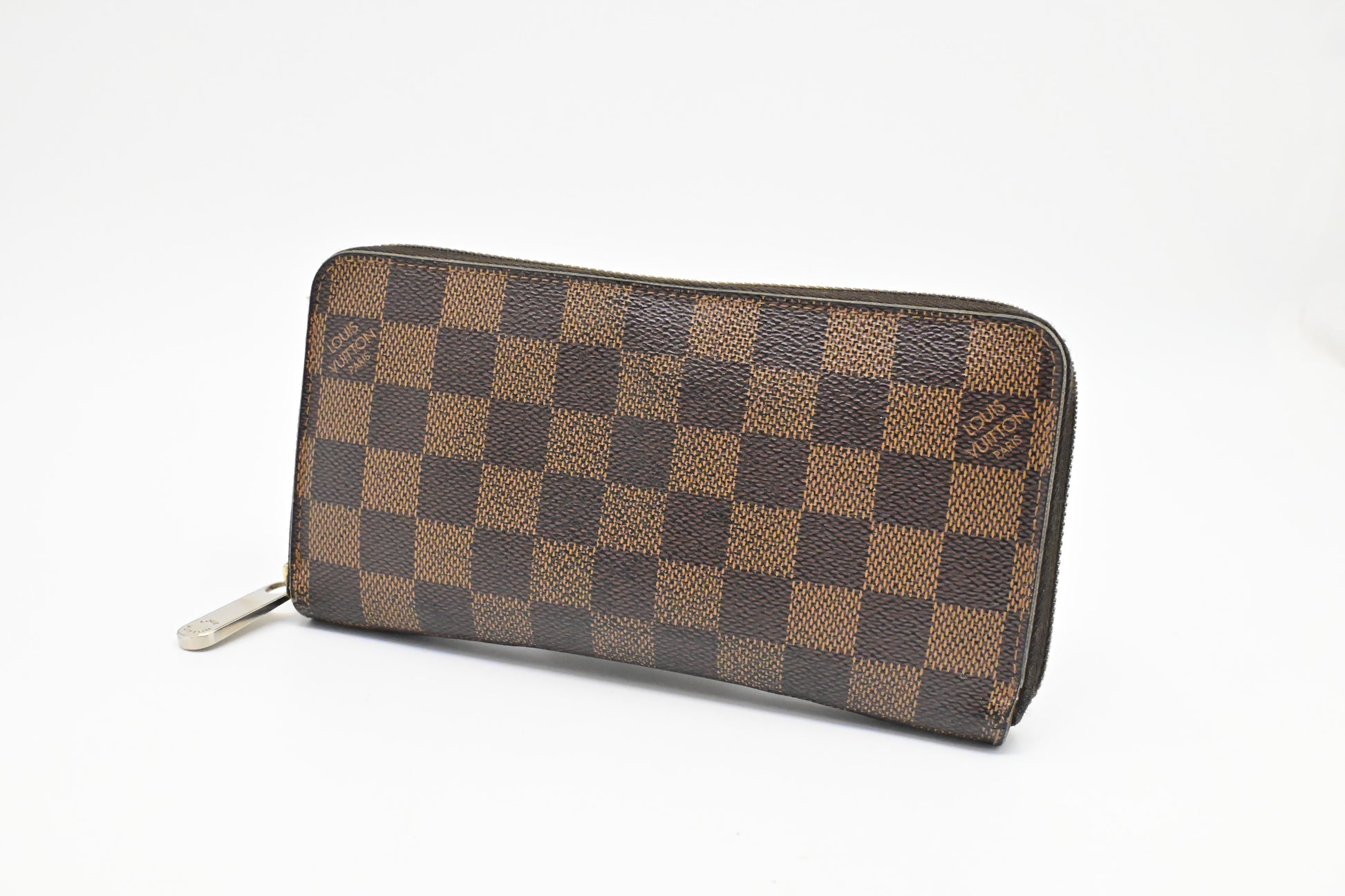 Louis Vuitton Long Zippy Damier Ebene Canvas Wallet Case