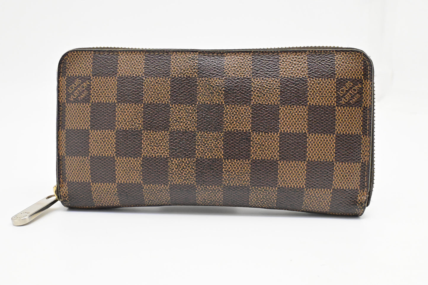 Louis Vuitton Long Zippy Damier Ebene Canvas Wallet Case