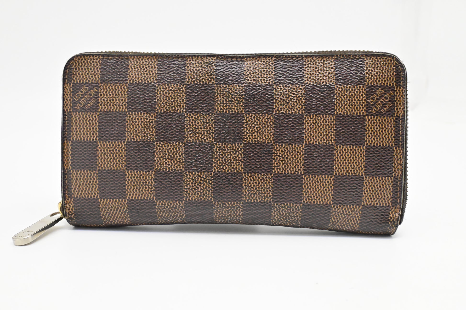 Louis Vuitton Long Zippy Damier Ebene Canvas Wallet Case