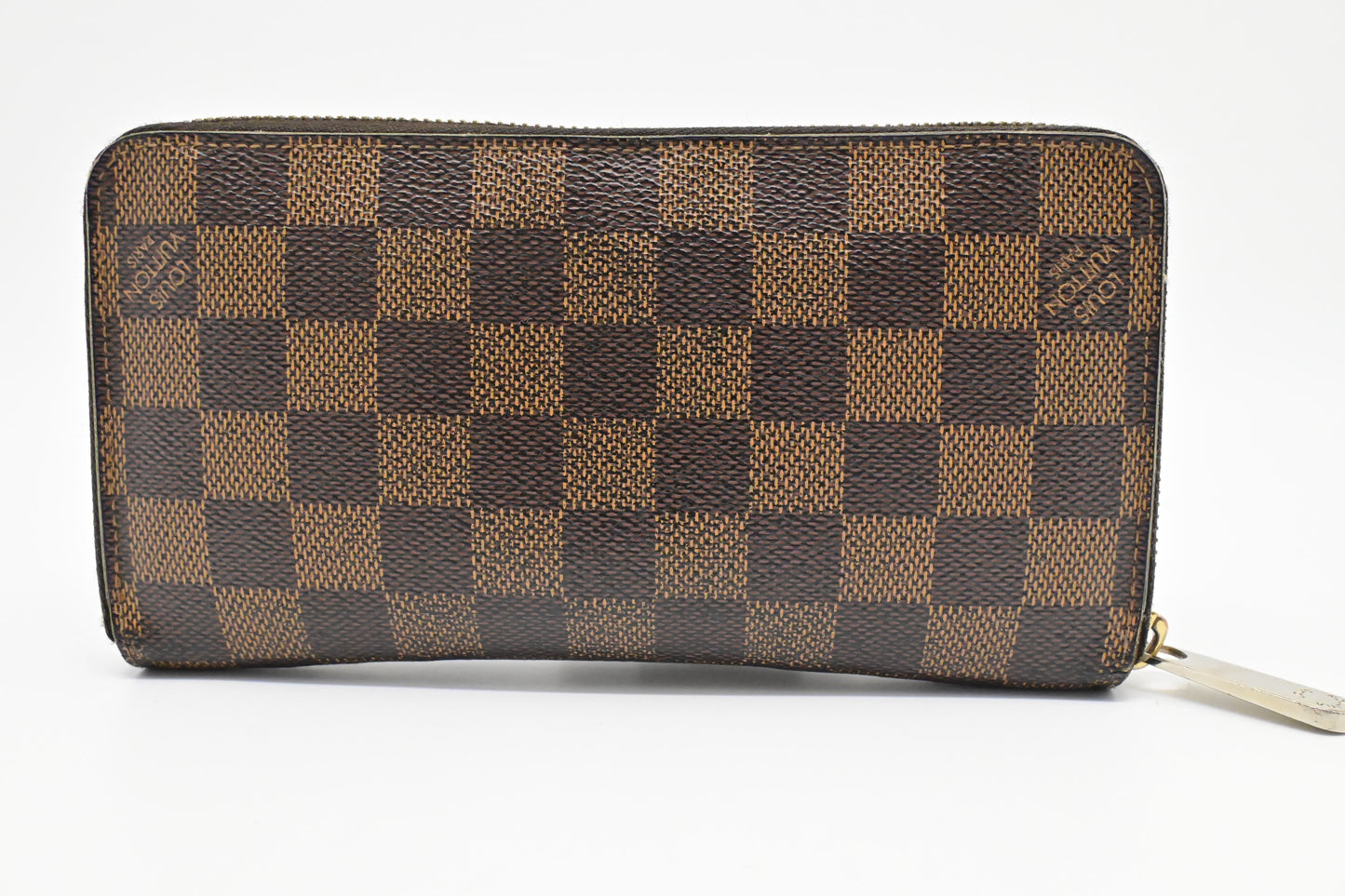 Louis Vuitton Long Zippy Damier Ebene Canvas Wallet Case